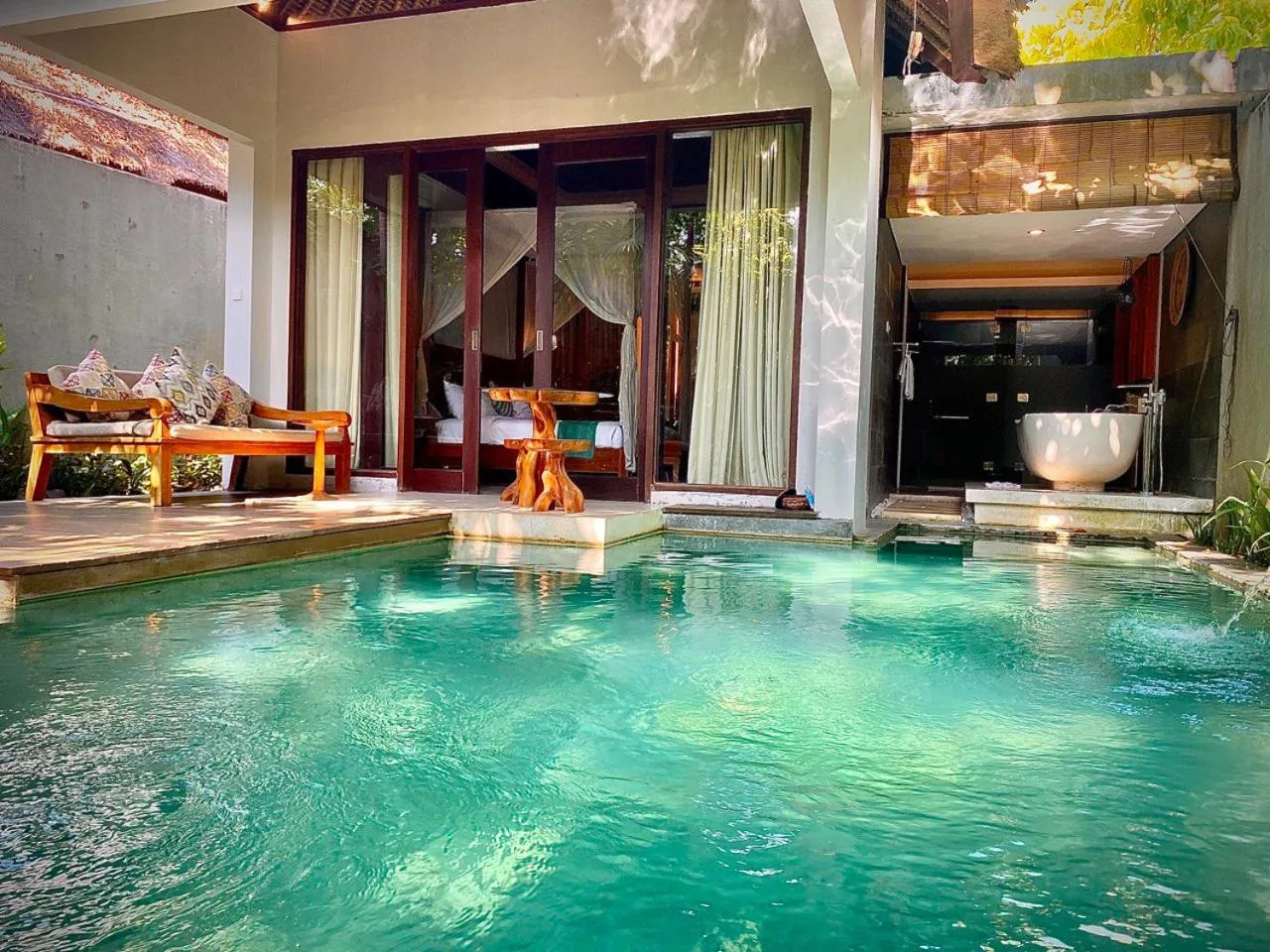 Pool view in Regali Villa Canggu