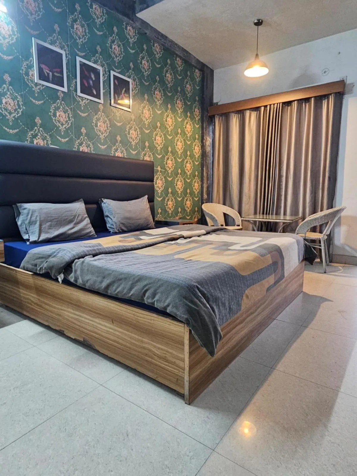 Bed in Welina Shree Hotel