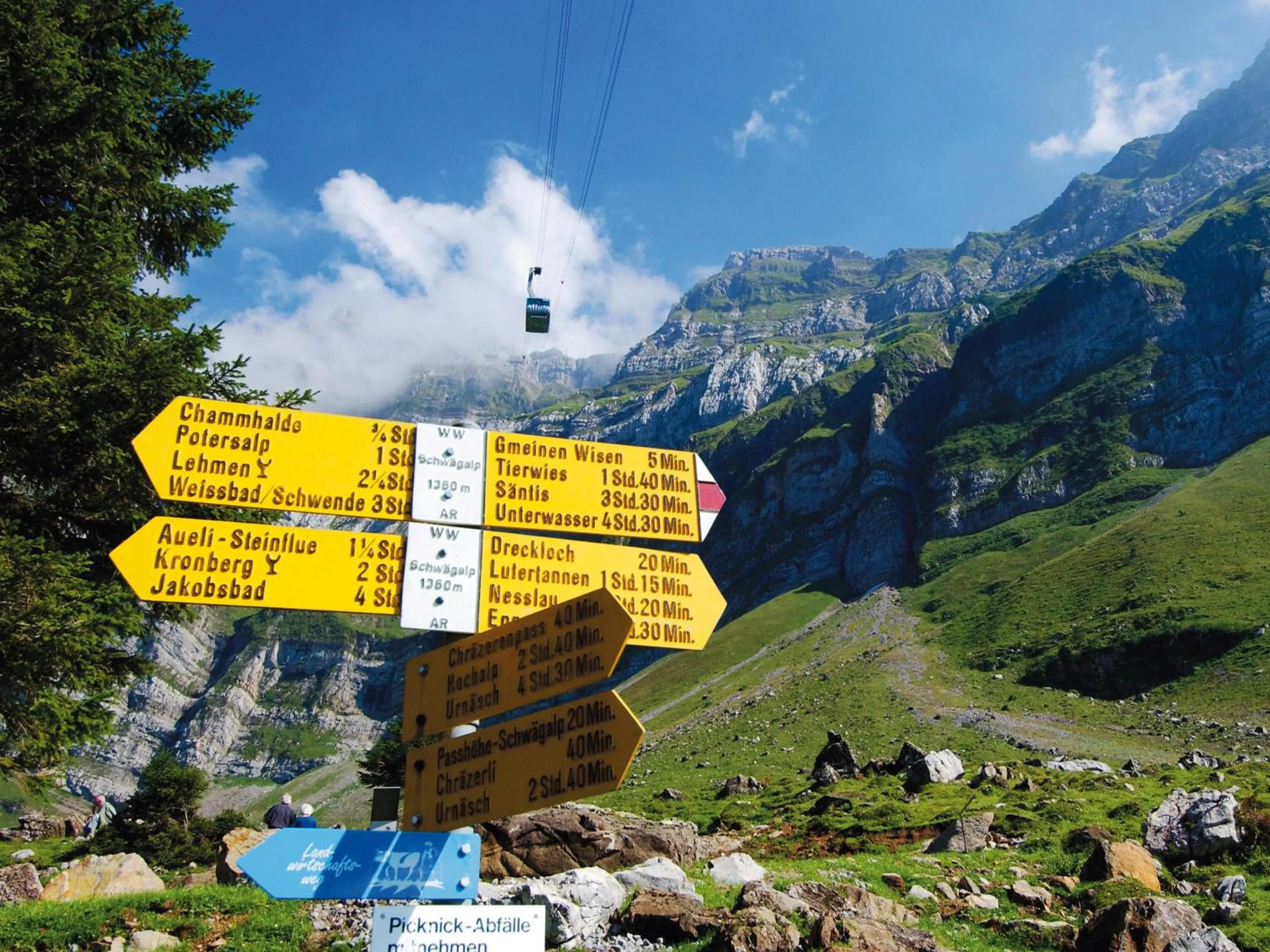 Hiking in Säntis - das Hotel