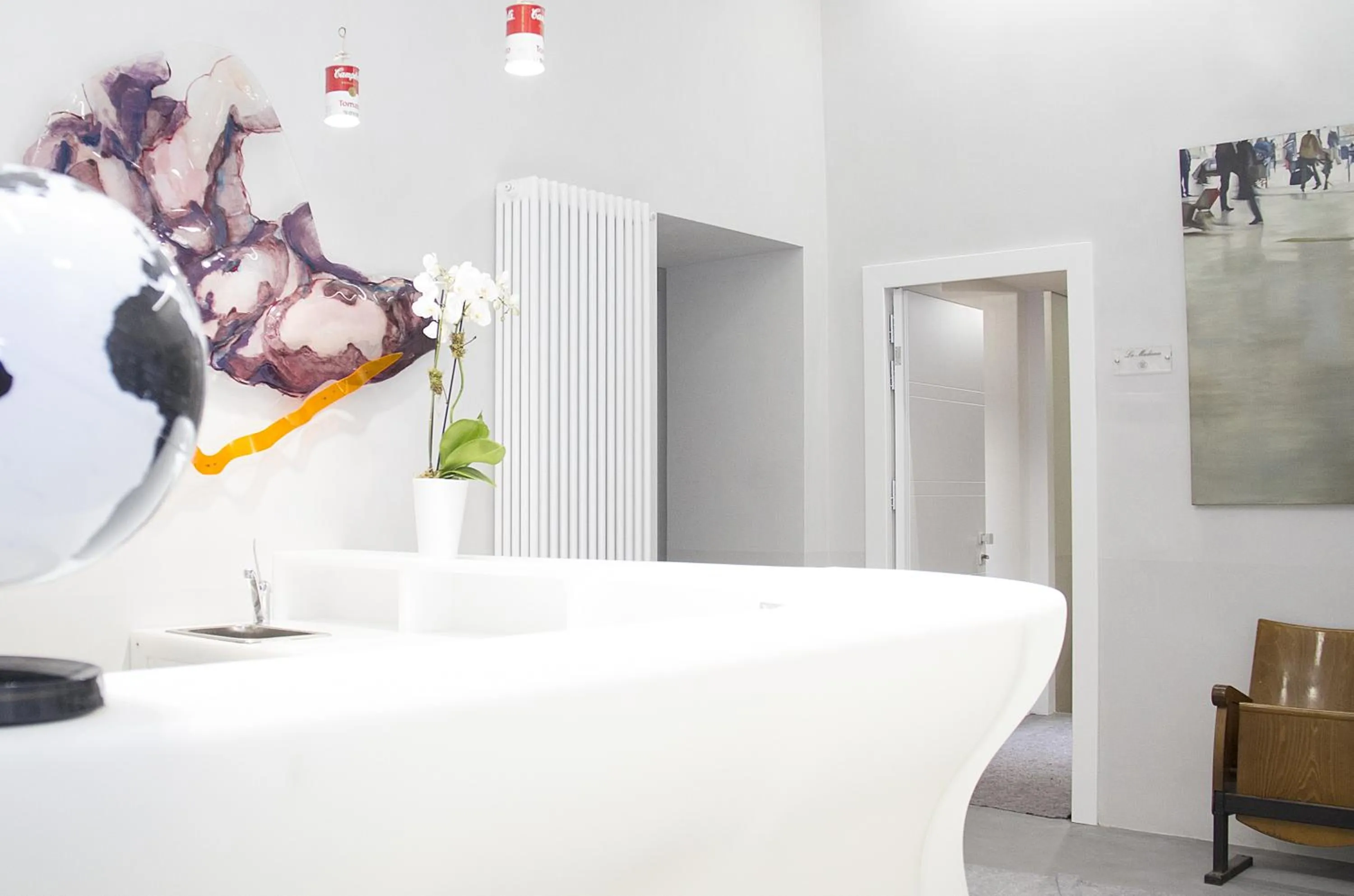 Lobby or reception, Bed in Piazza Castello Suite