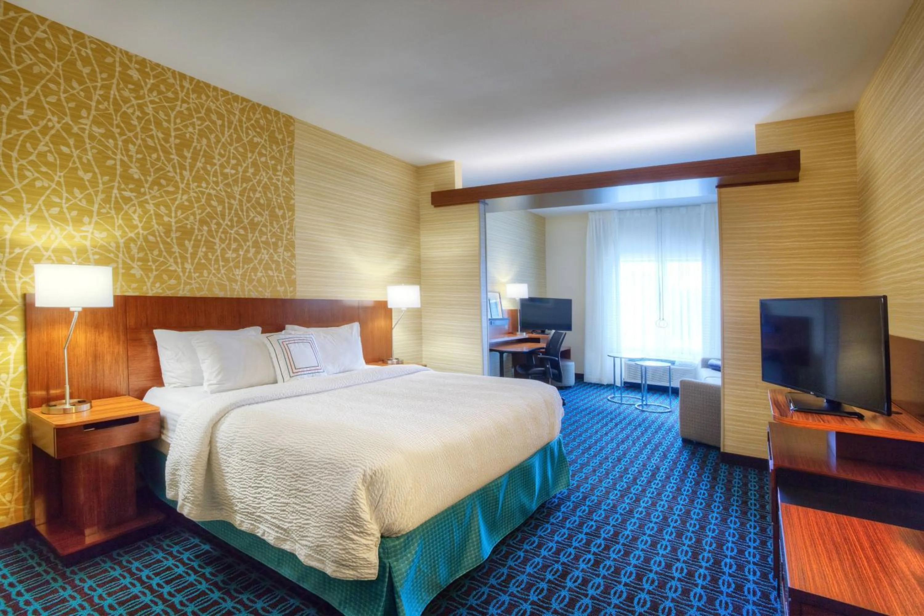 Photo of the whole room, Bed in Fairfield Inn & Suites by Marriott Austin San Marcos