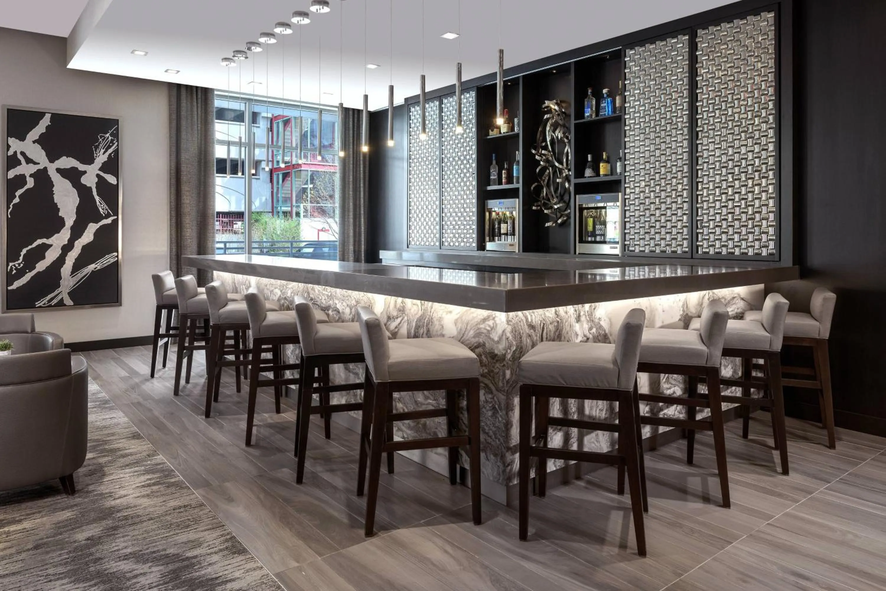 Lounge or bar in AC Hotel by Marriott Boston North