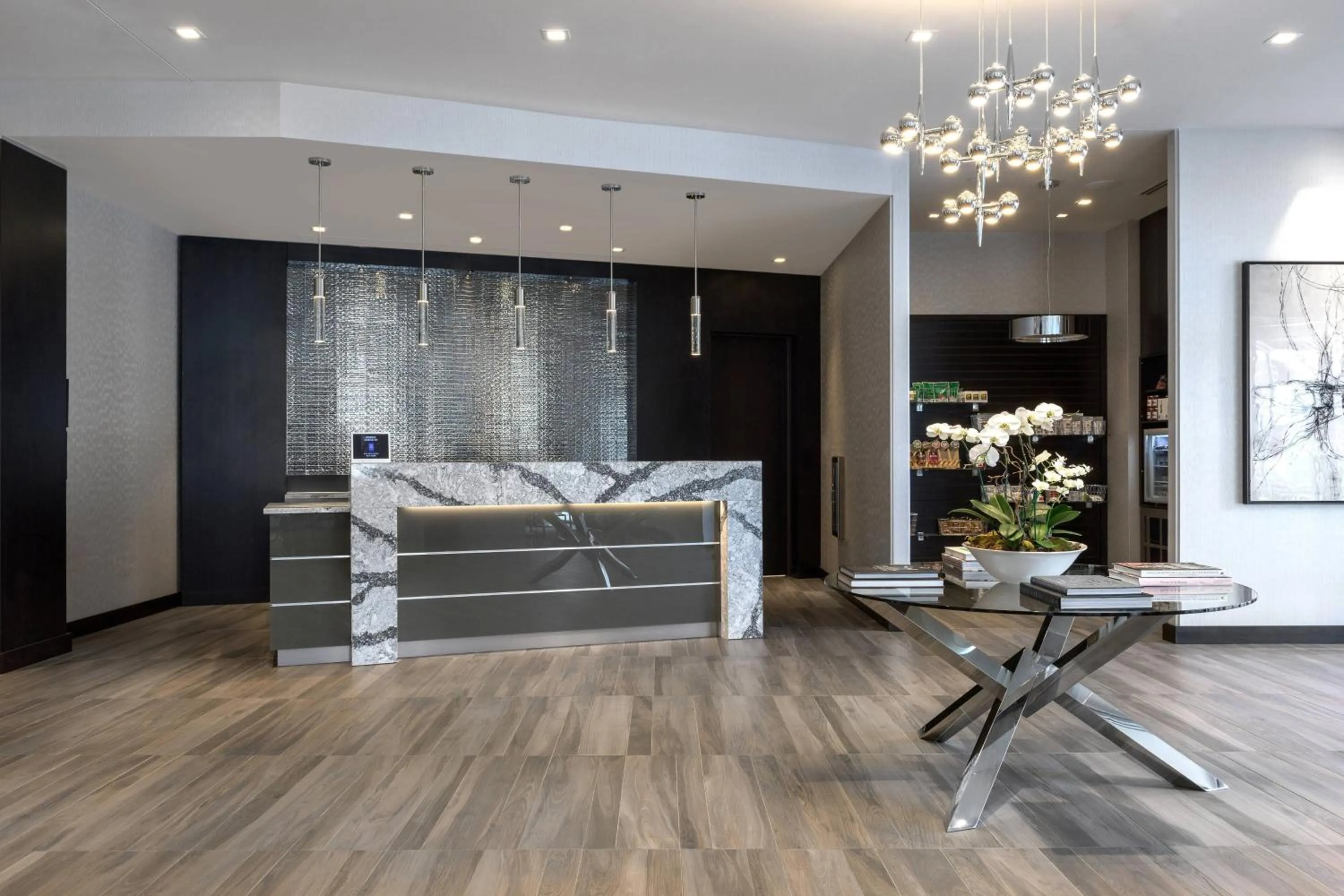 Lobby or reception in AC Hotel by Marriott Boston North