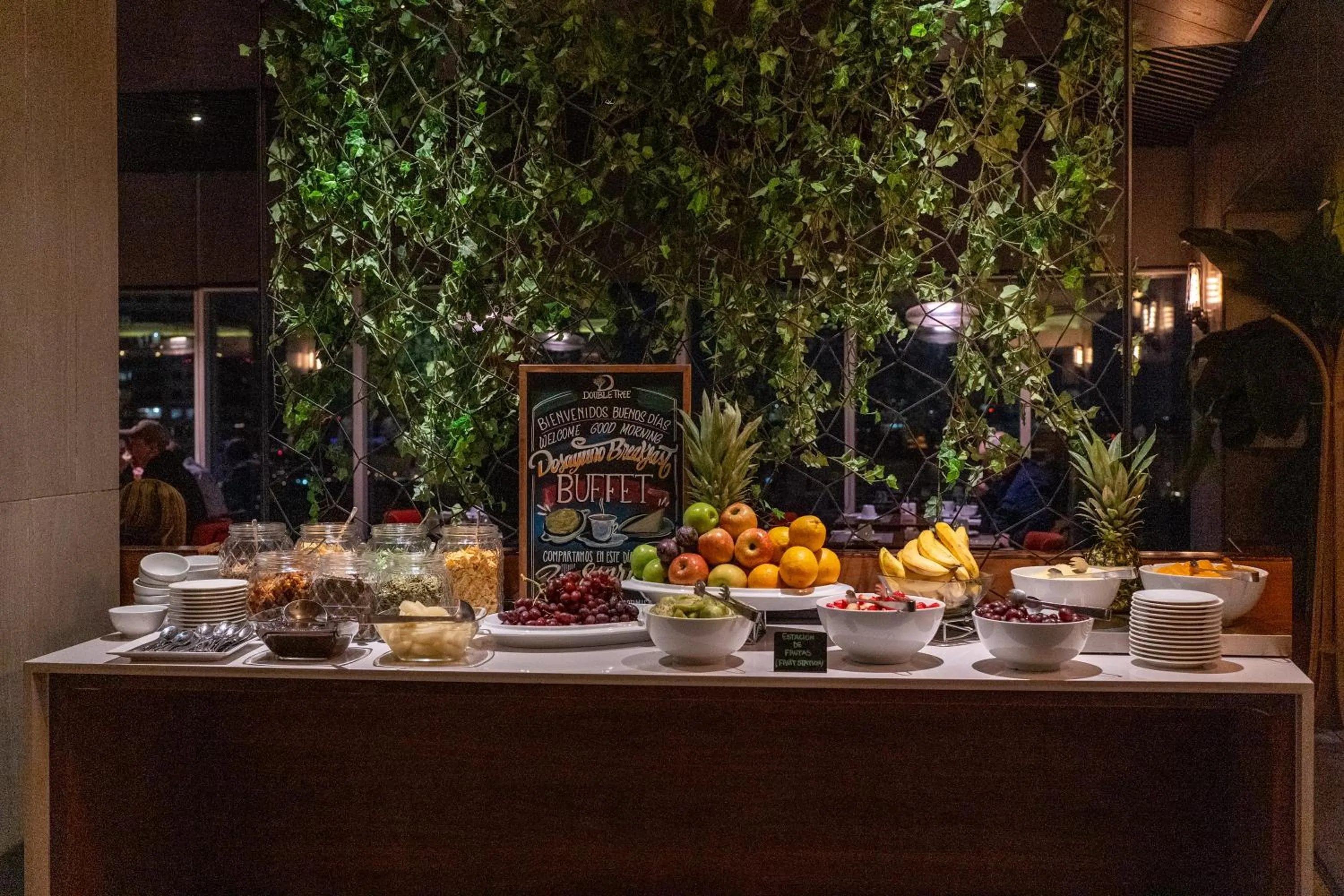 Buffet breakfast in DoubleTree by Hilton Santiago Kennedy, Chile