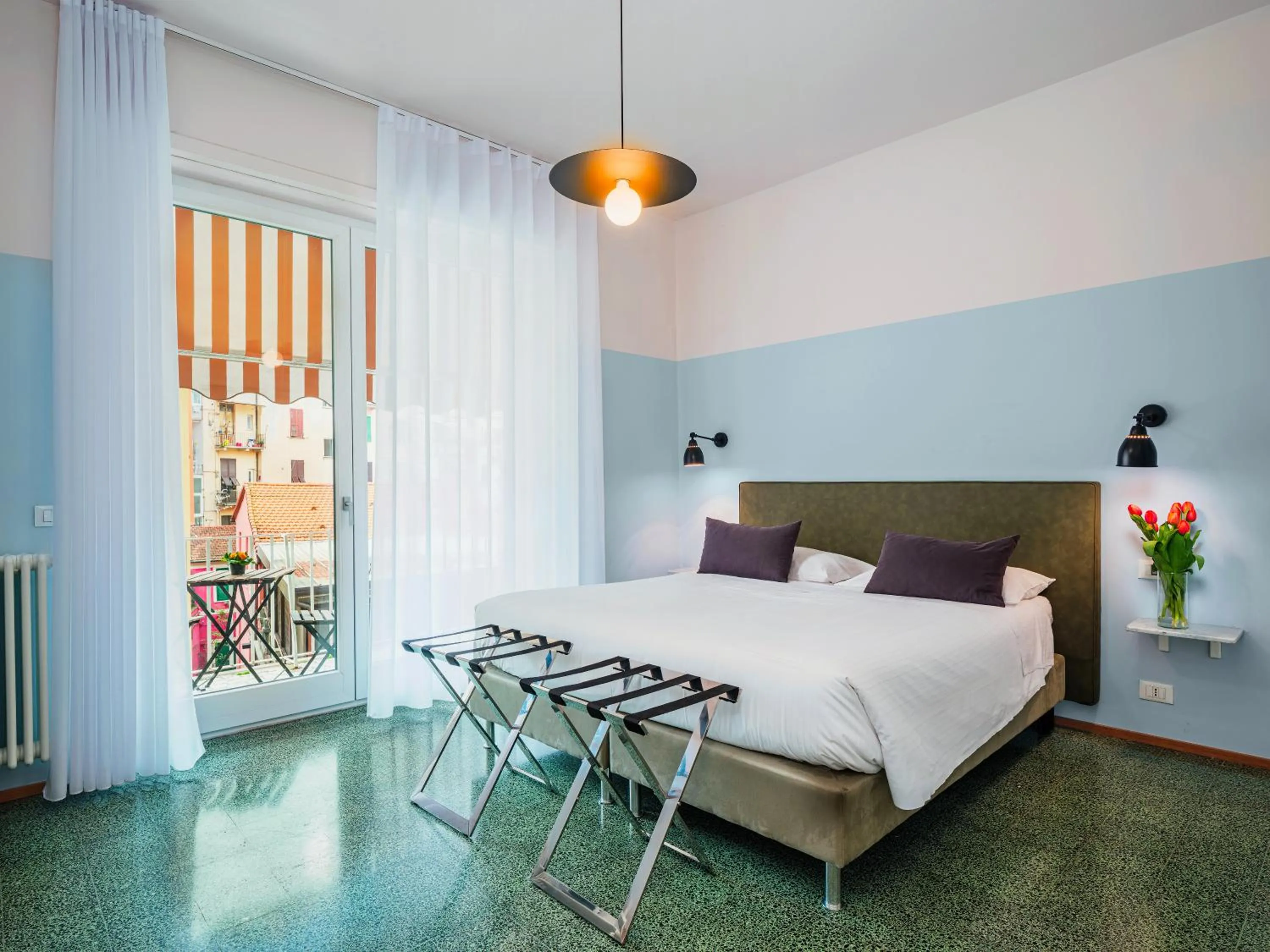 Bed in La Casa delle Acciughe Guest House