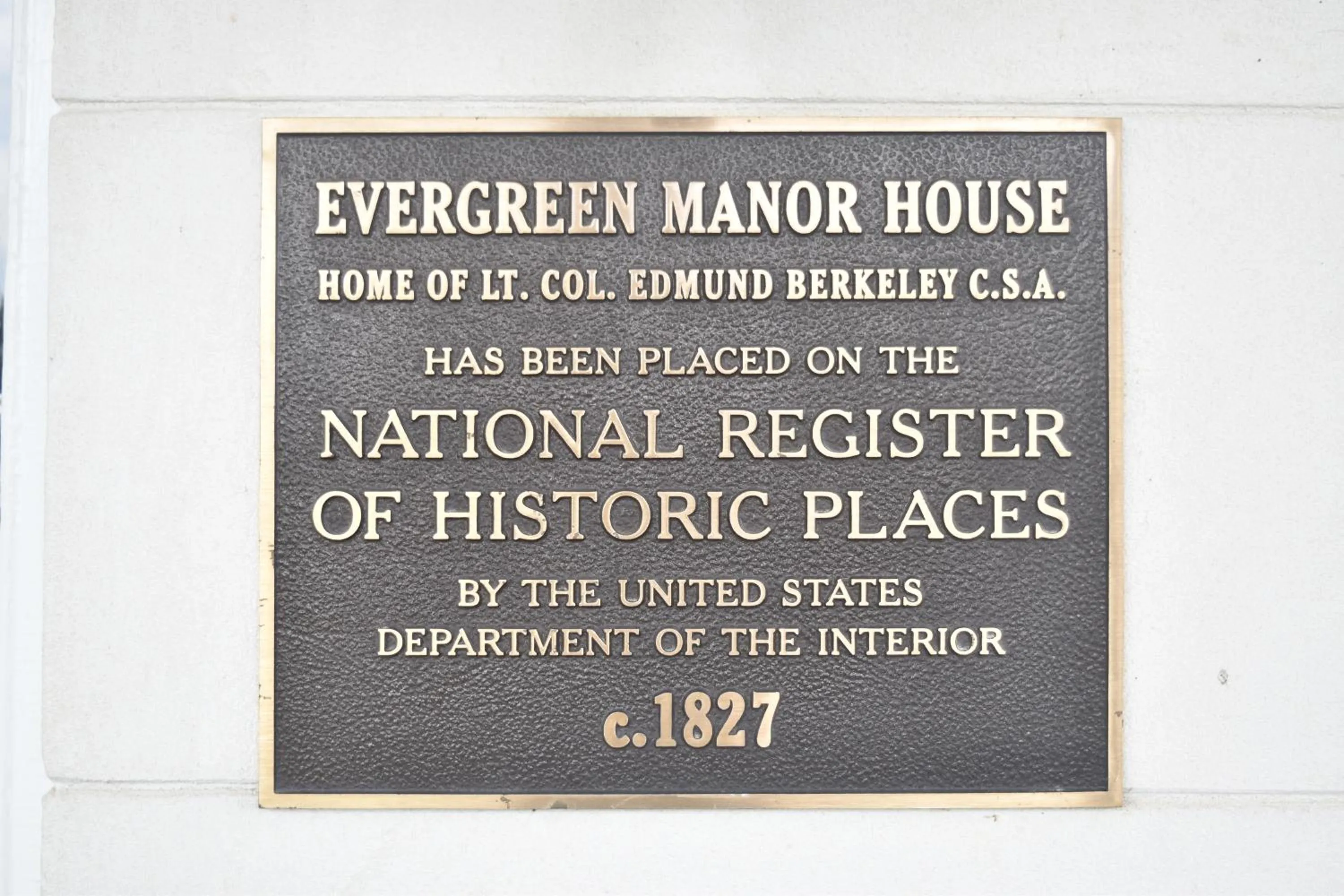 Certificate/Award in Inn at Evergreen