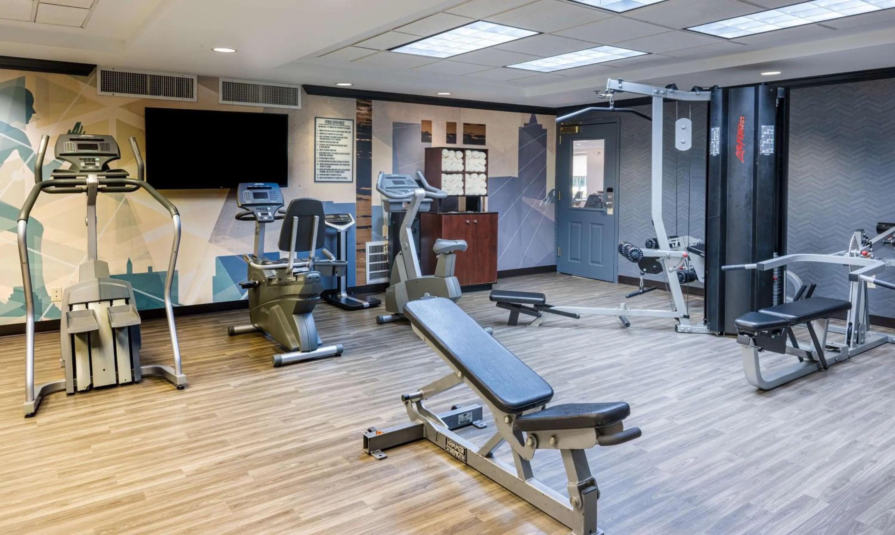 Fitness centre/facilities in Hyatt House Herndon/Reston
