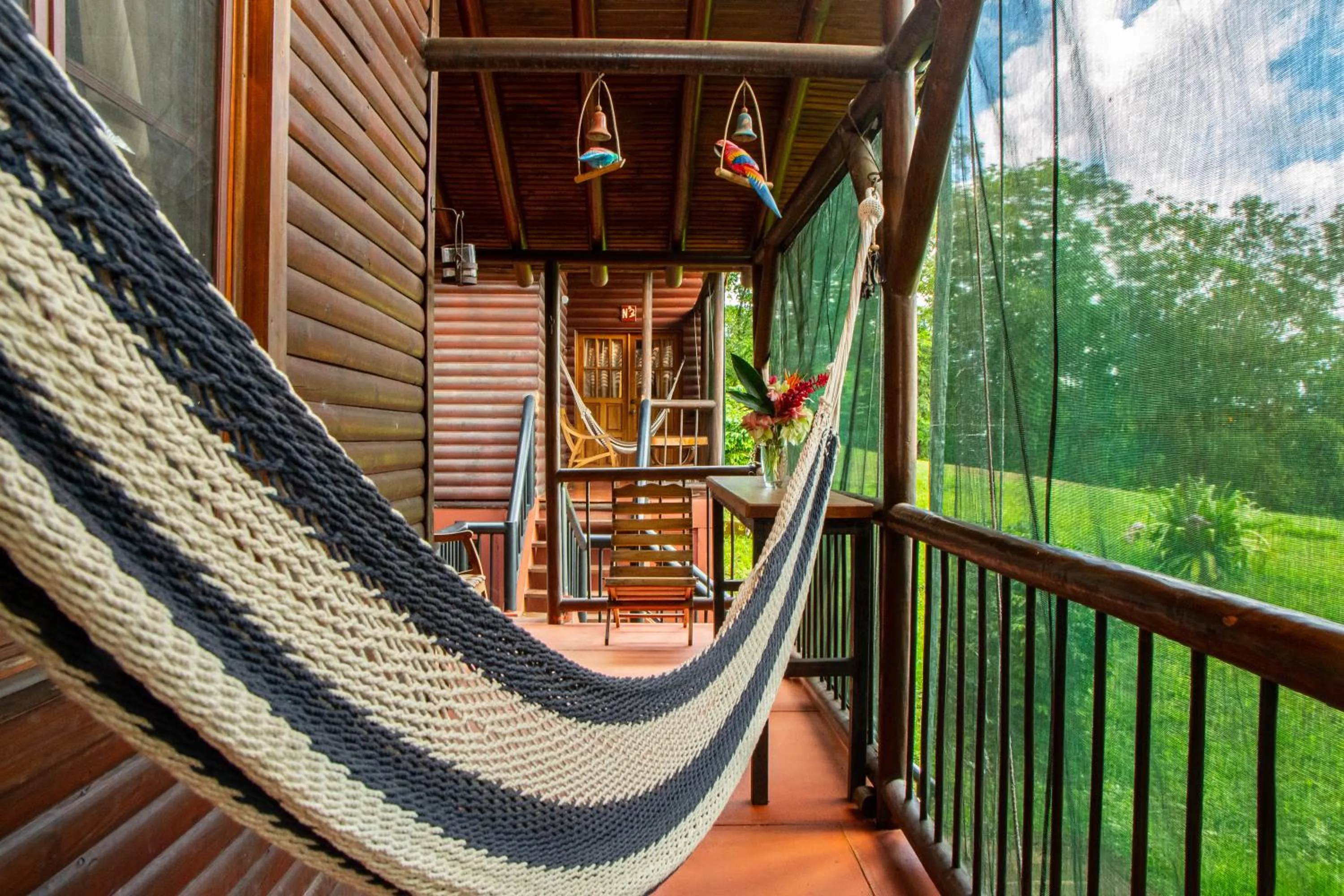 Balcony/Terrace in Las Cabañas Encantadas de Nindirí