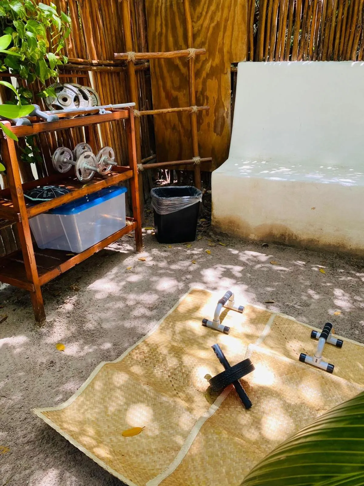 Fitness centre/facilities in Holbox Deluxe Apartments