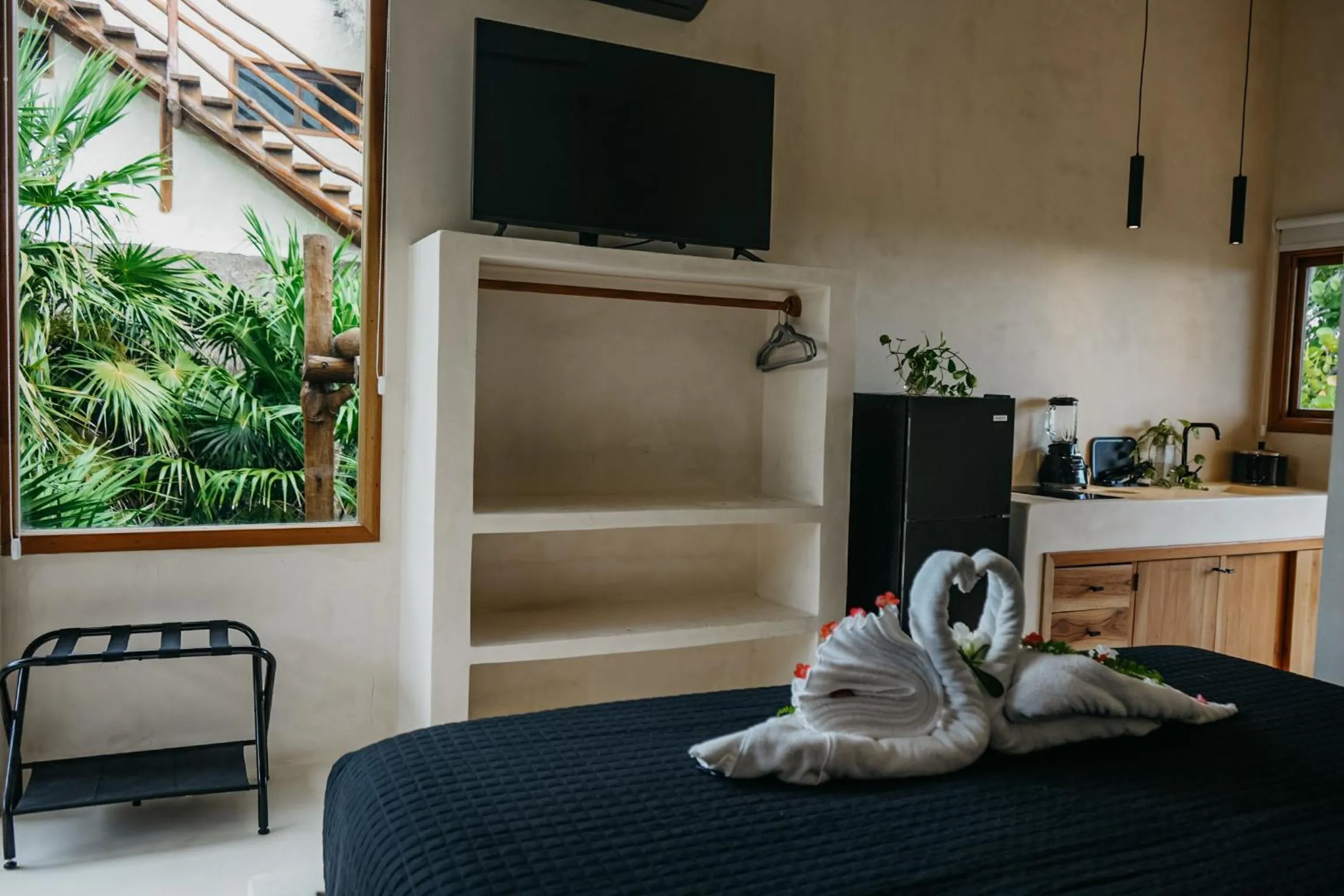 Bedroom, Bed in Holbox Deluxe Apartments
