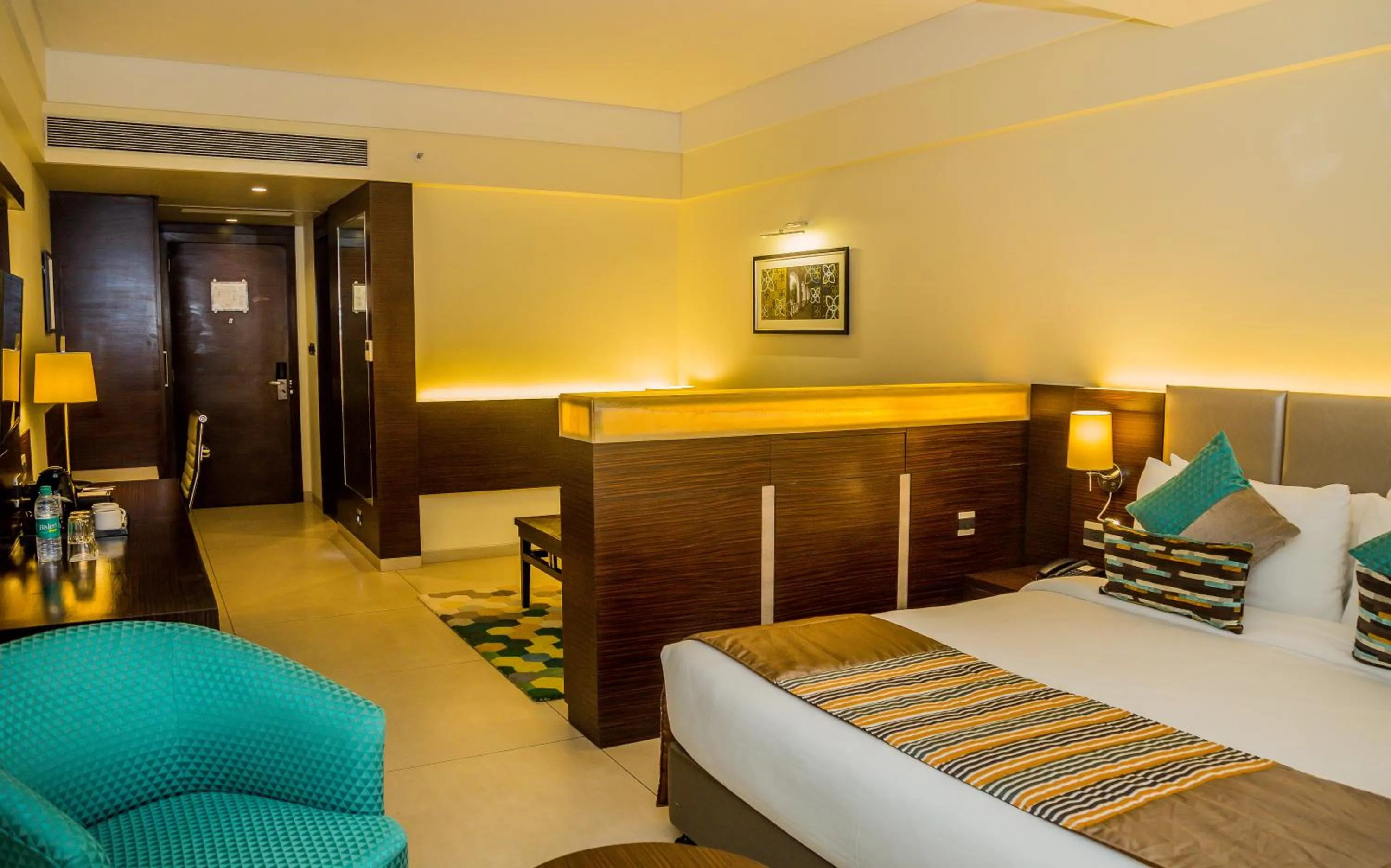 TV and multimedia, Bed in The Fern Kadamba Hotel And Spa