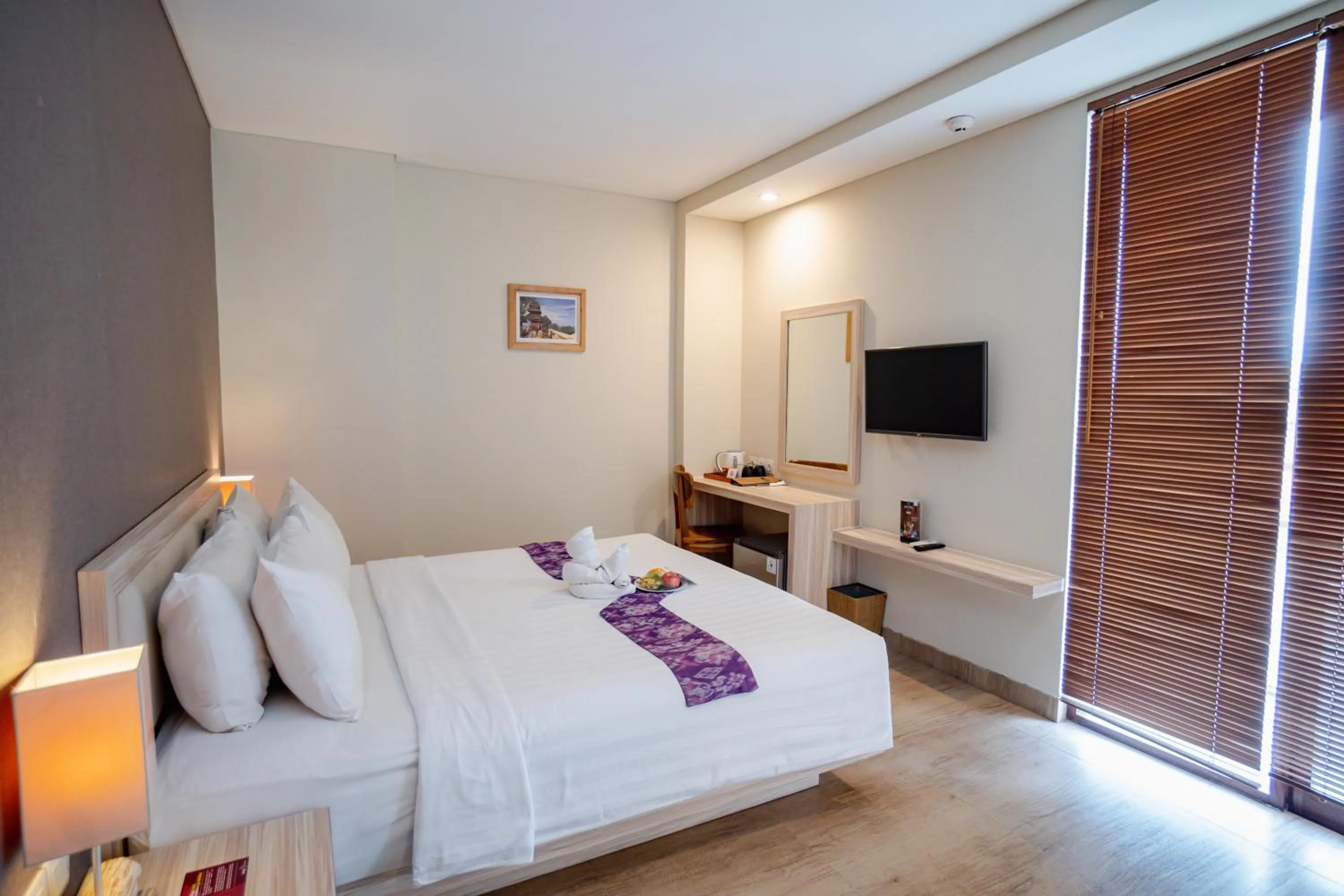 Bedroom, Bed in The Evitel Resort Ubud