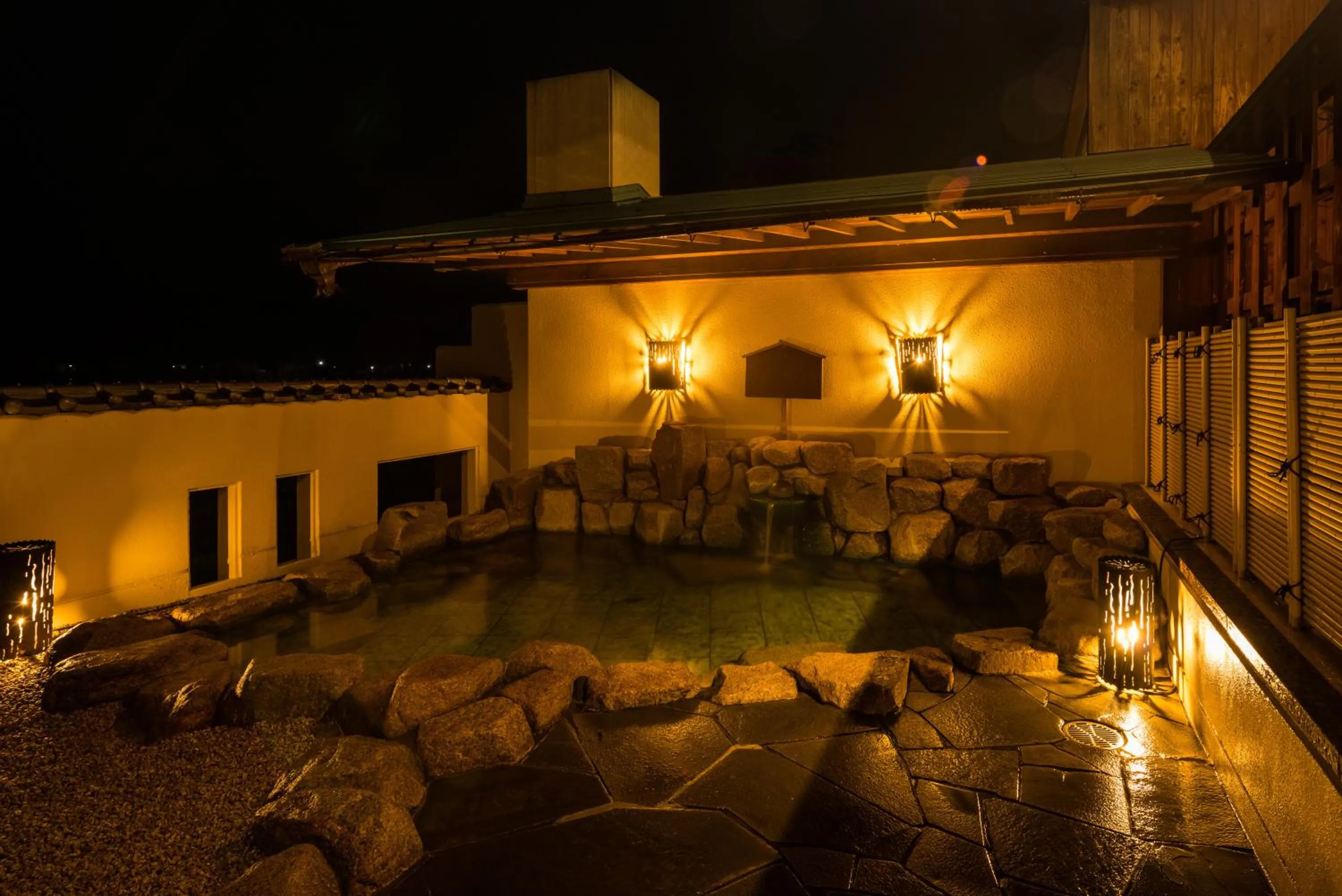 Hot Spring Bath in Toba Seaside Hotel