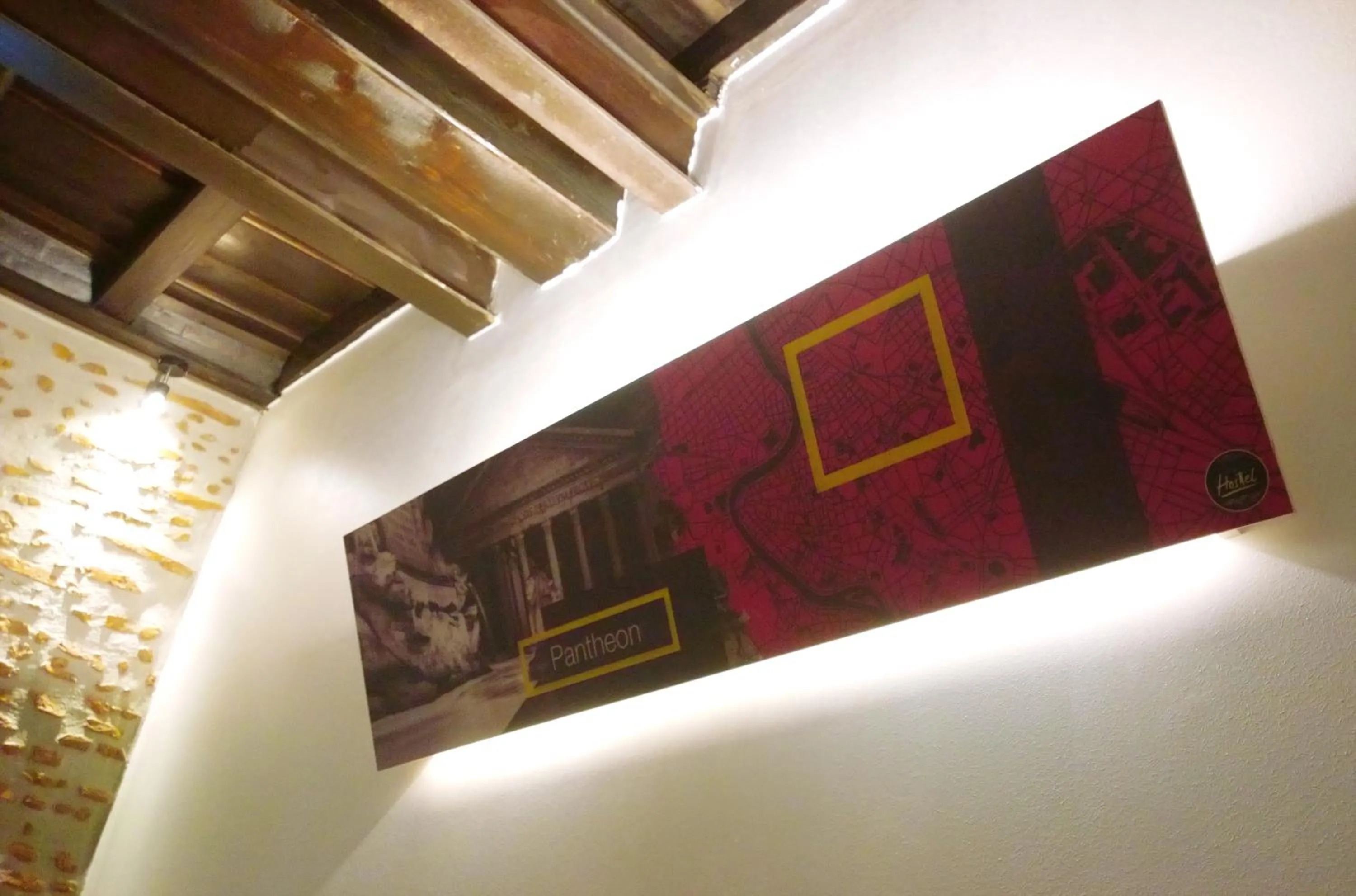 Decorative detail in NEW GENERATION HOSTEL Rome center