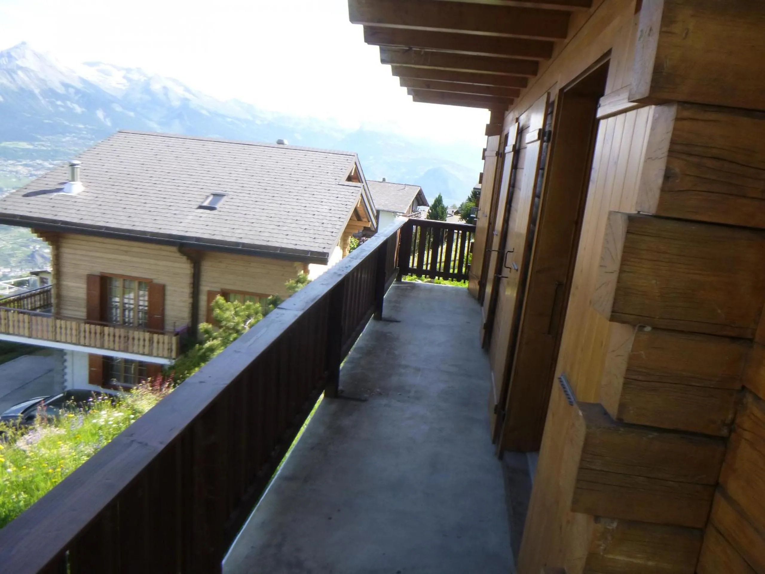 Balcony/Terrace in La Crettaz app dans chalet - SUNNY apartment 6 p