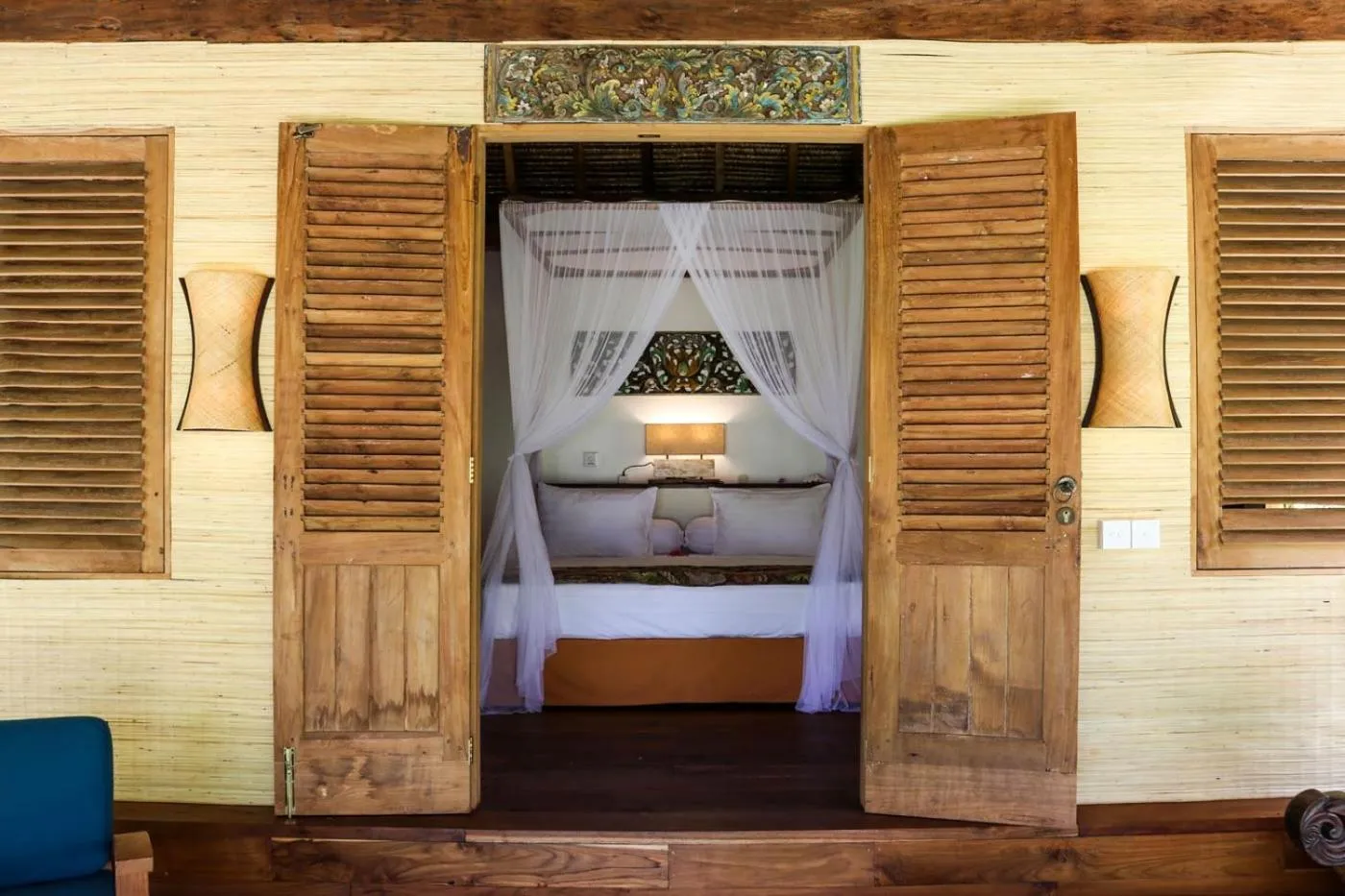 Bed in Gili Asahan Eco Lodge & Restaurant