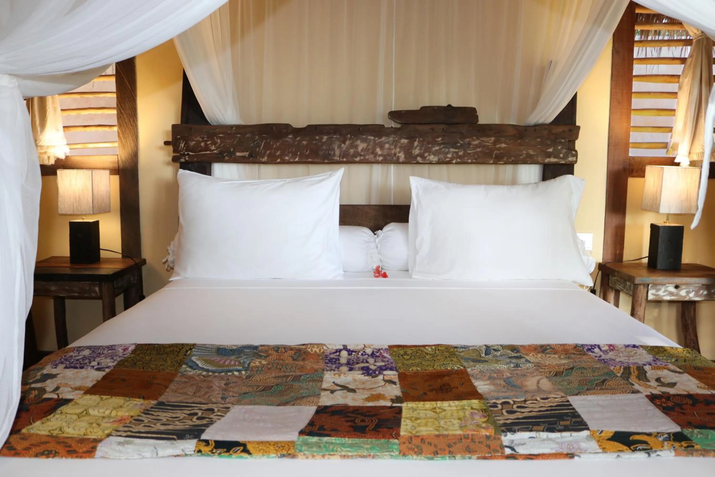 Bed in Gili Asahan Eco Lodge & Restaurant