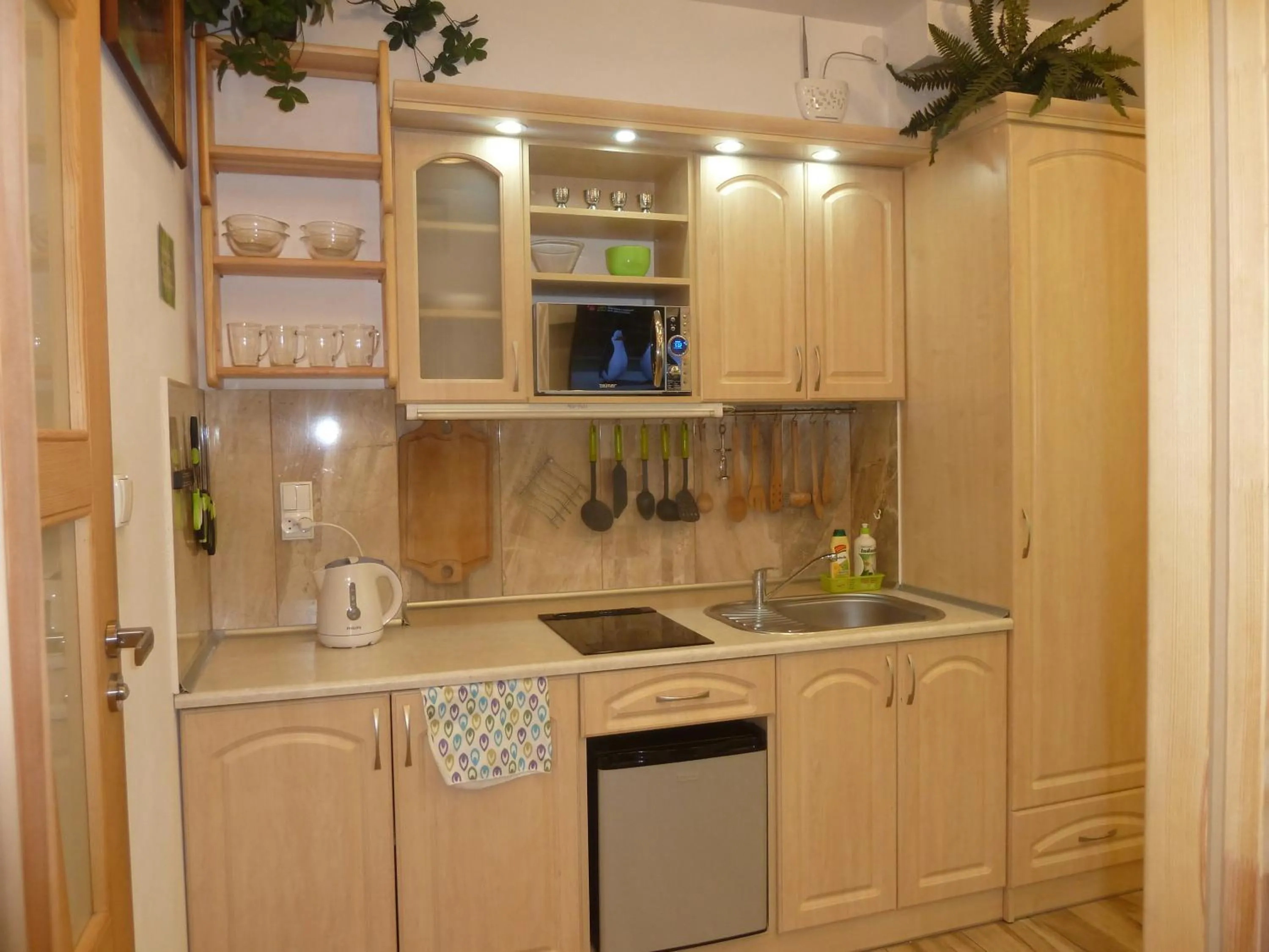 Kitchen or kitchenette in Apartamenty u Łukasza