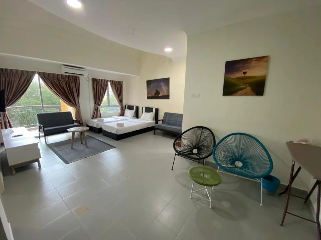 Bed in Tiara Desaru Seaview Residence