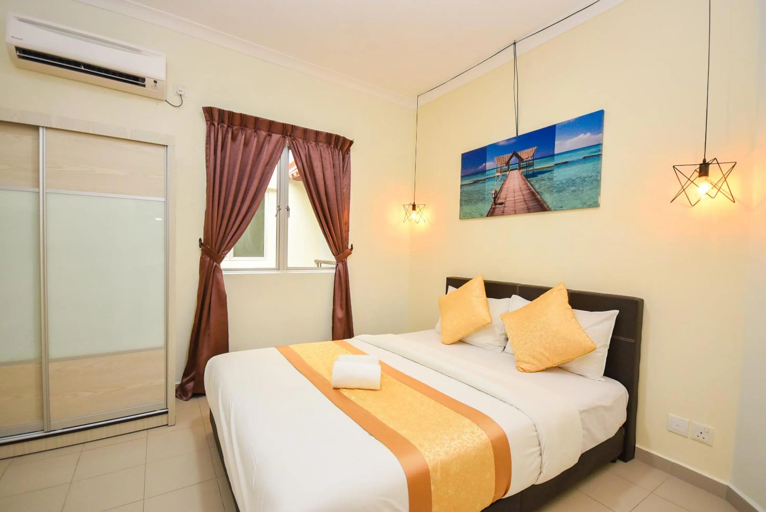 Bed in Tiara Desaru Seaview Residence