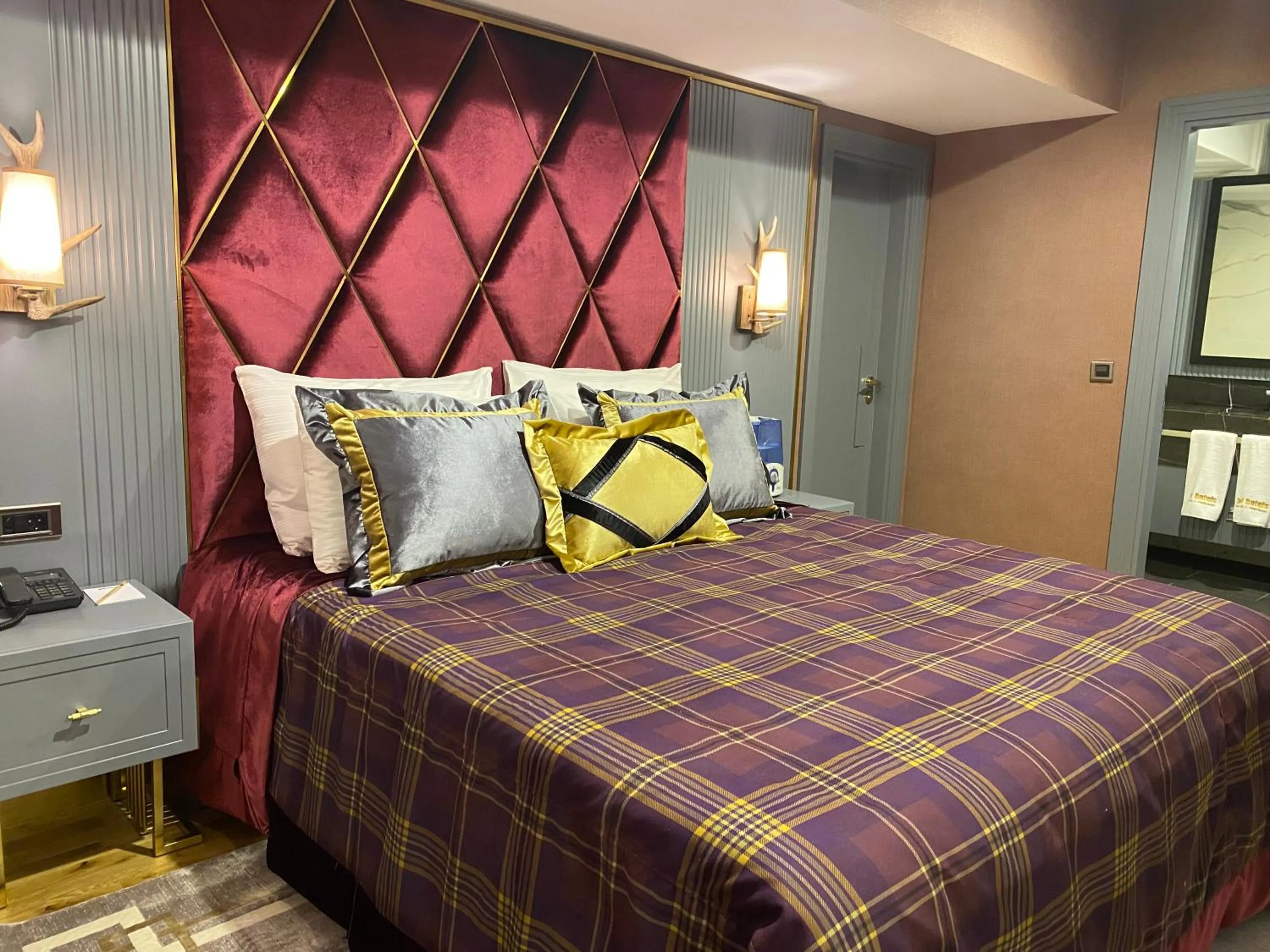 Bed in Bof Hotels Uludağ Ski&Luxury Resort All Inclusive