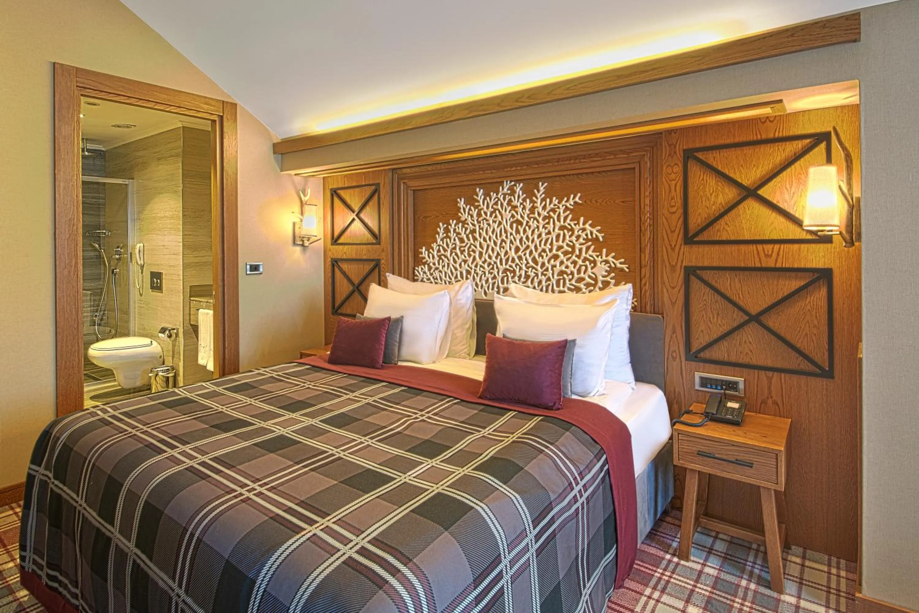 Bed in Bof Hotels Uludağ Ski&Luxury Resort All Inclusive