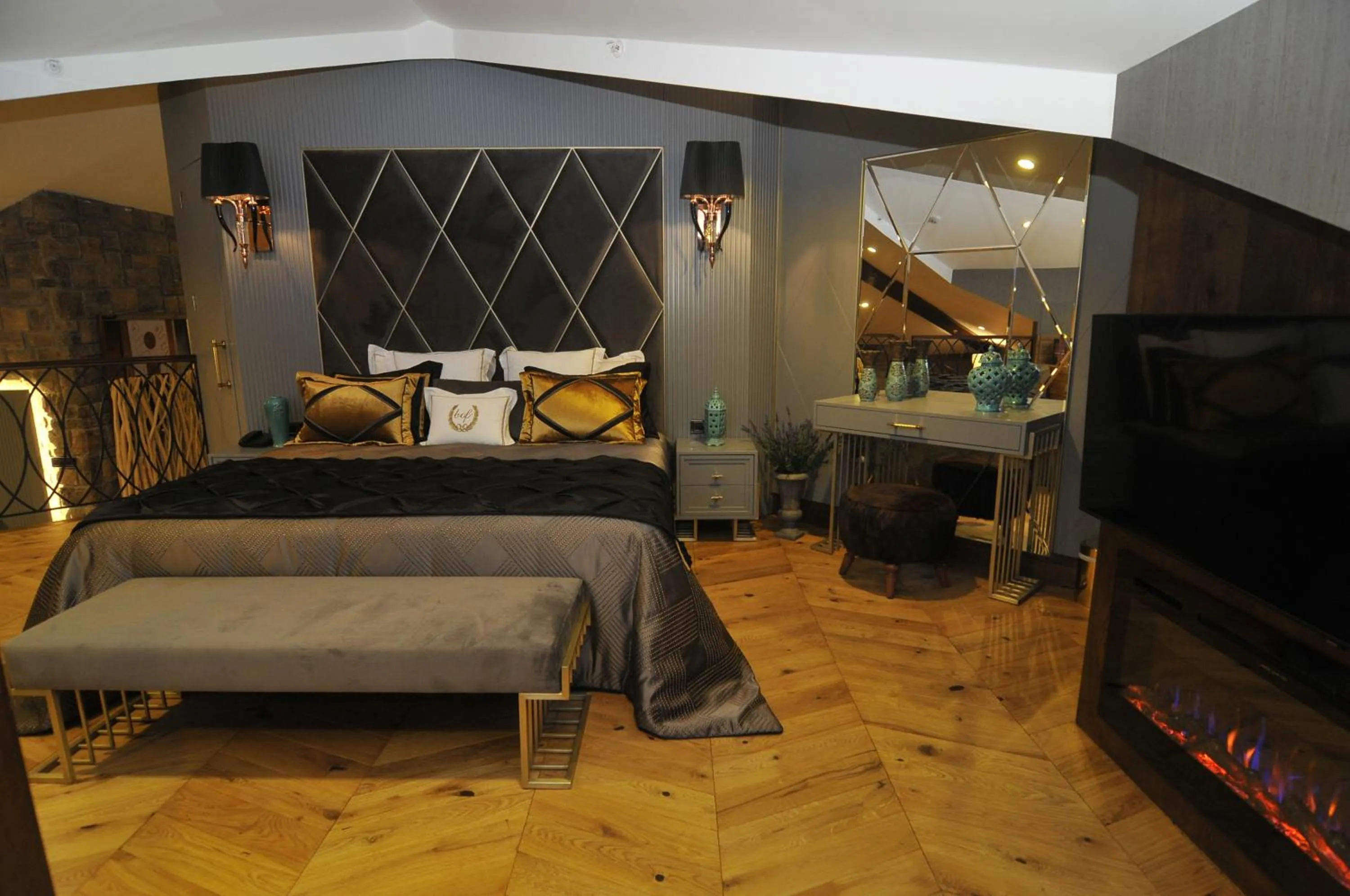 Bed in Bof Hotels Uludağ Ski&Luxury Resort All Inclusive