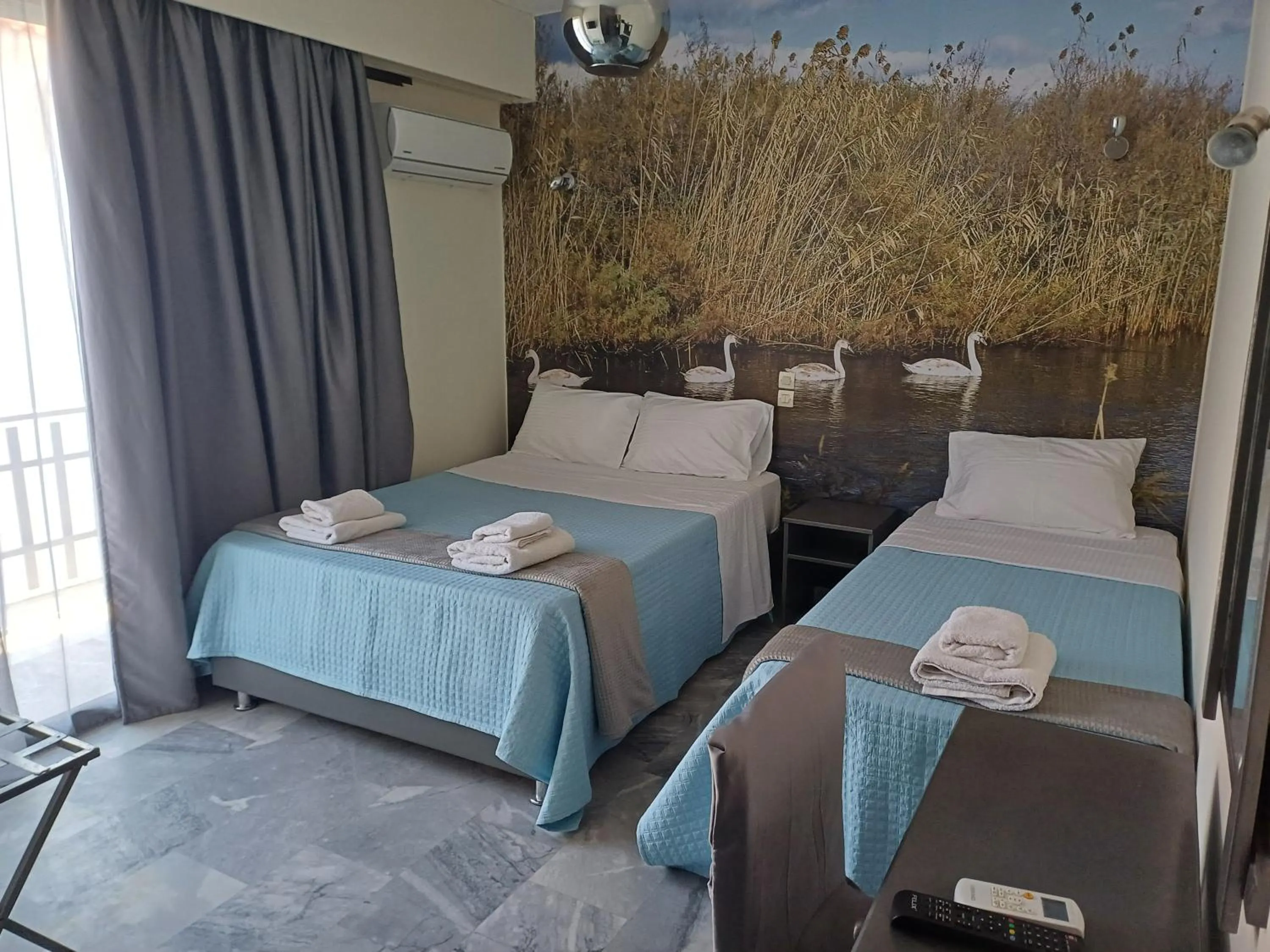 Bed in Enalion Beach Hotel