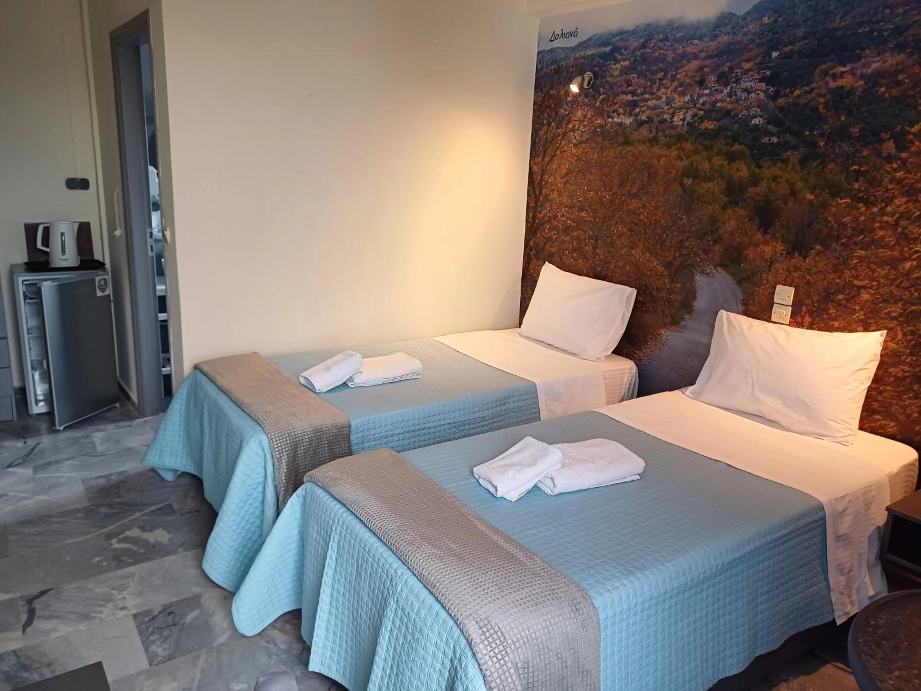 Bed in Enalion Beach Hotel