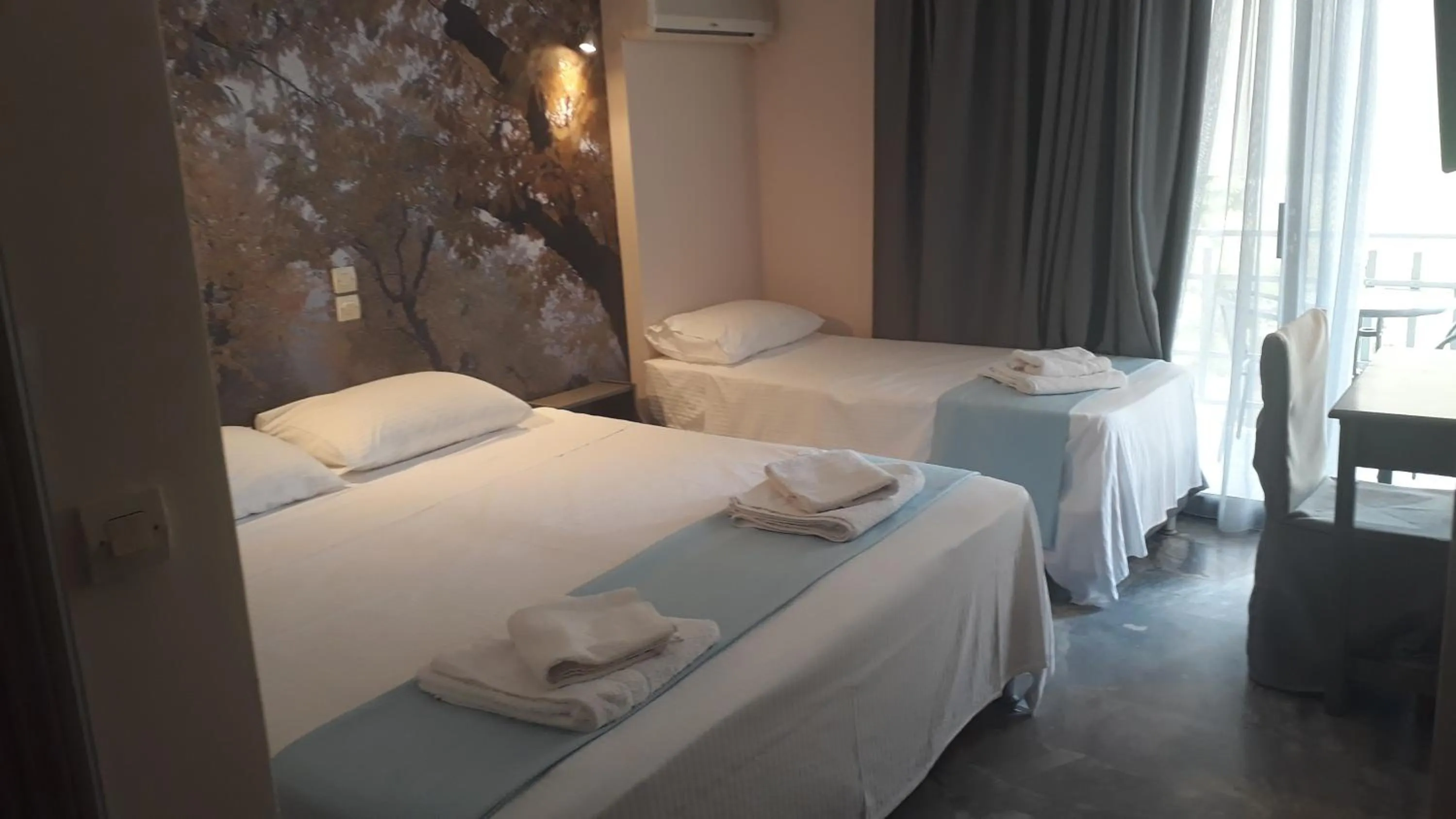 Bed in Enalion Beach Hotel