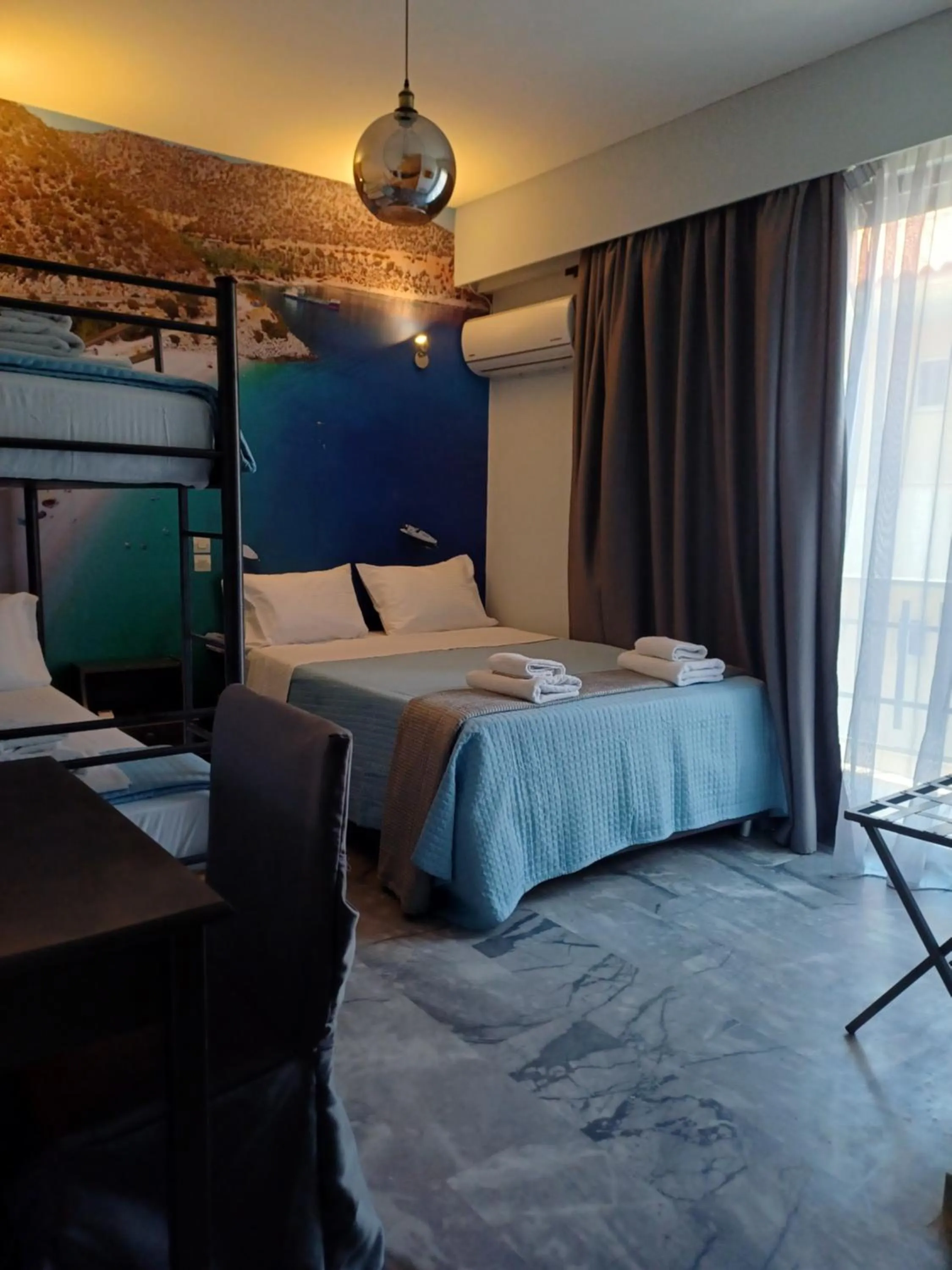 Bed in Enalion Beach Hotel