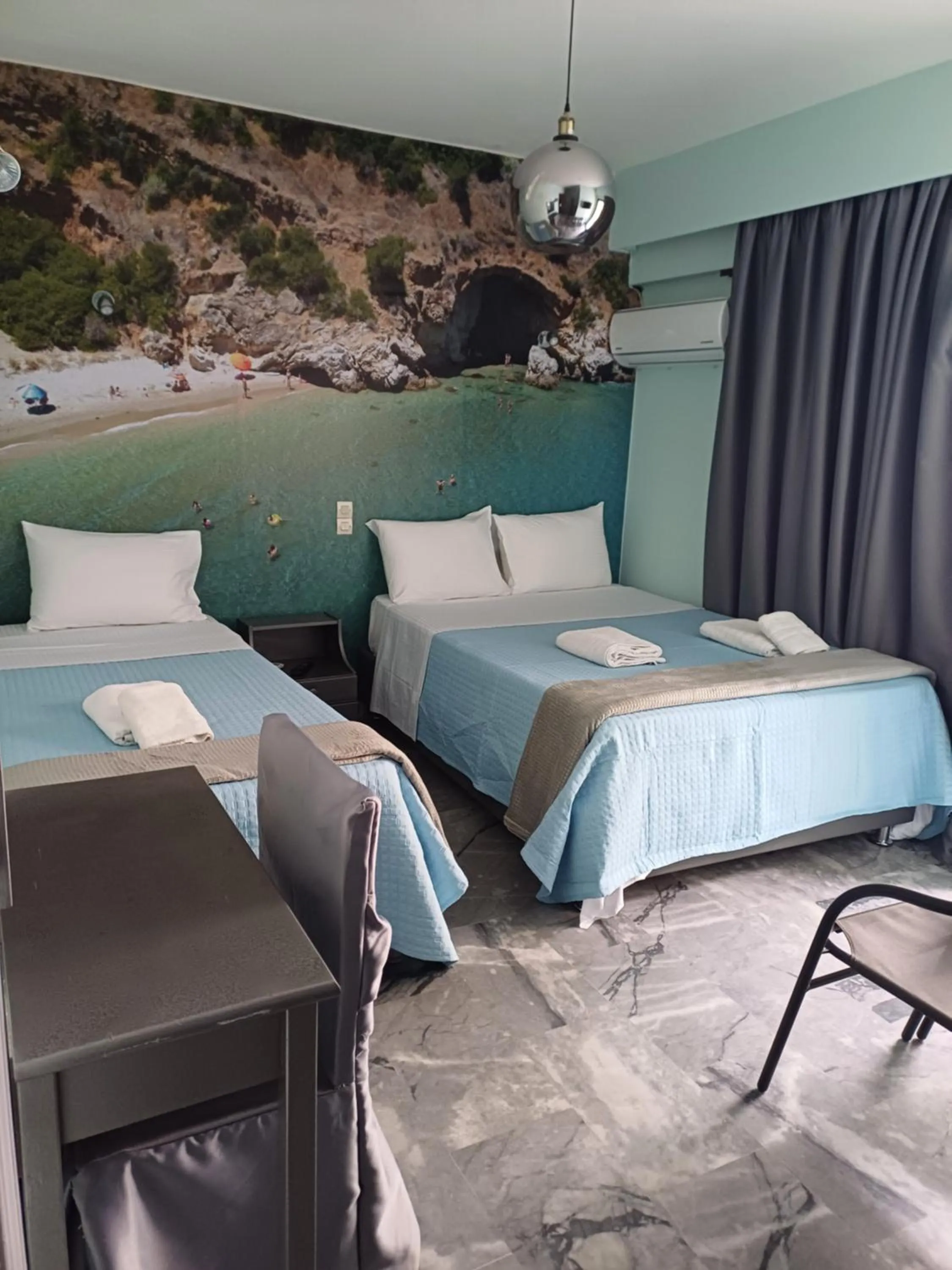 Bed in Enalion Beach Hotel