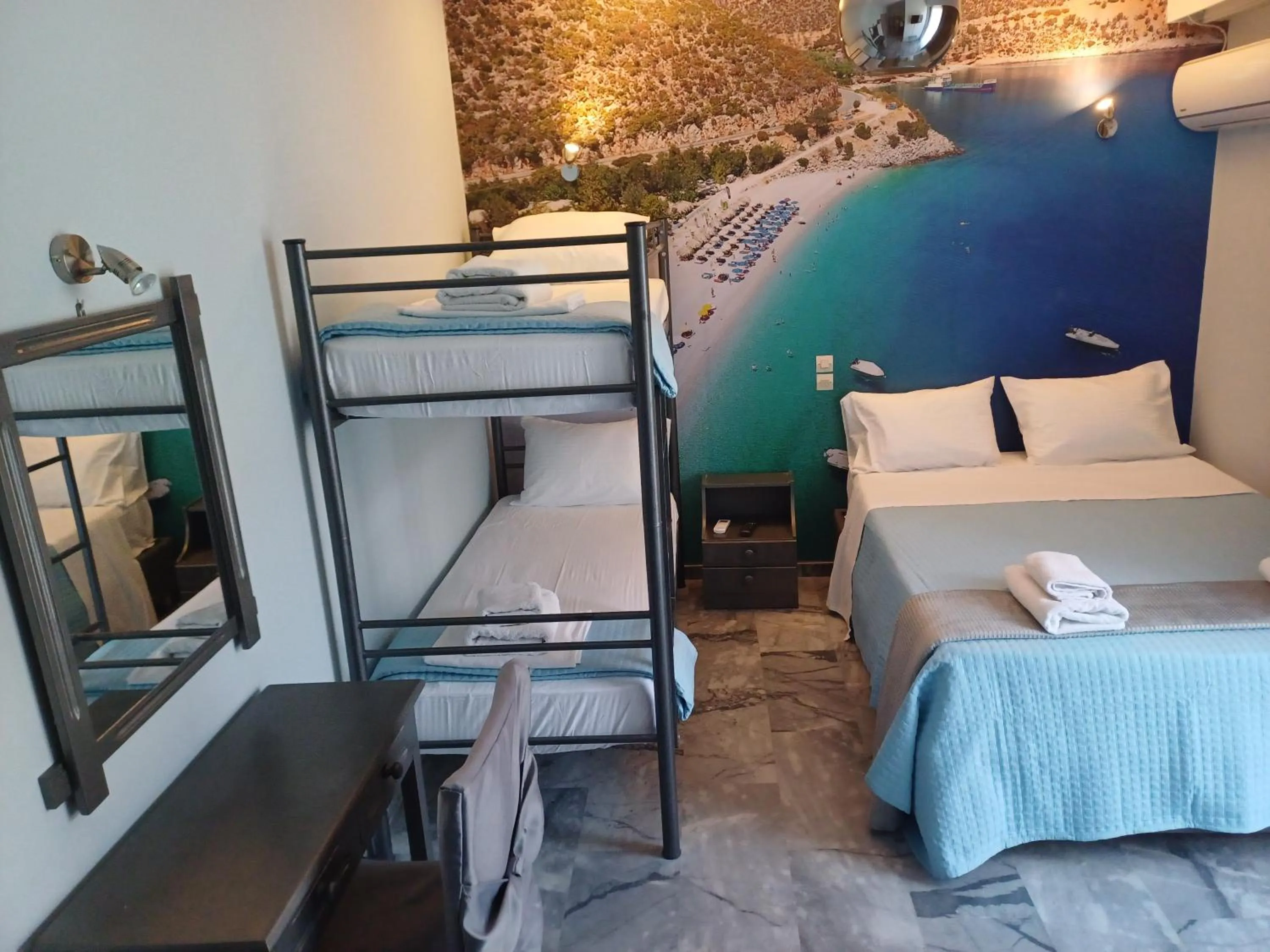 Bed in Enalion Beach Hotel