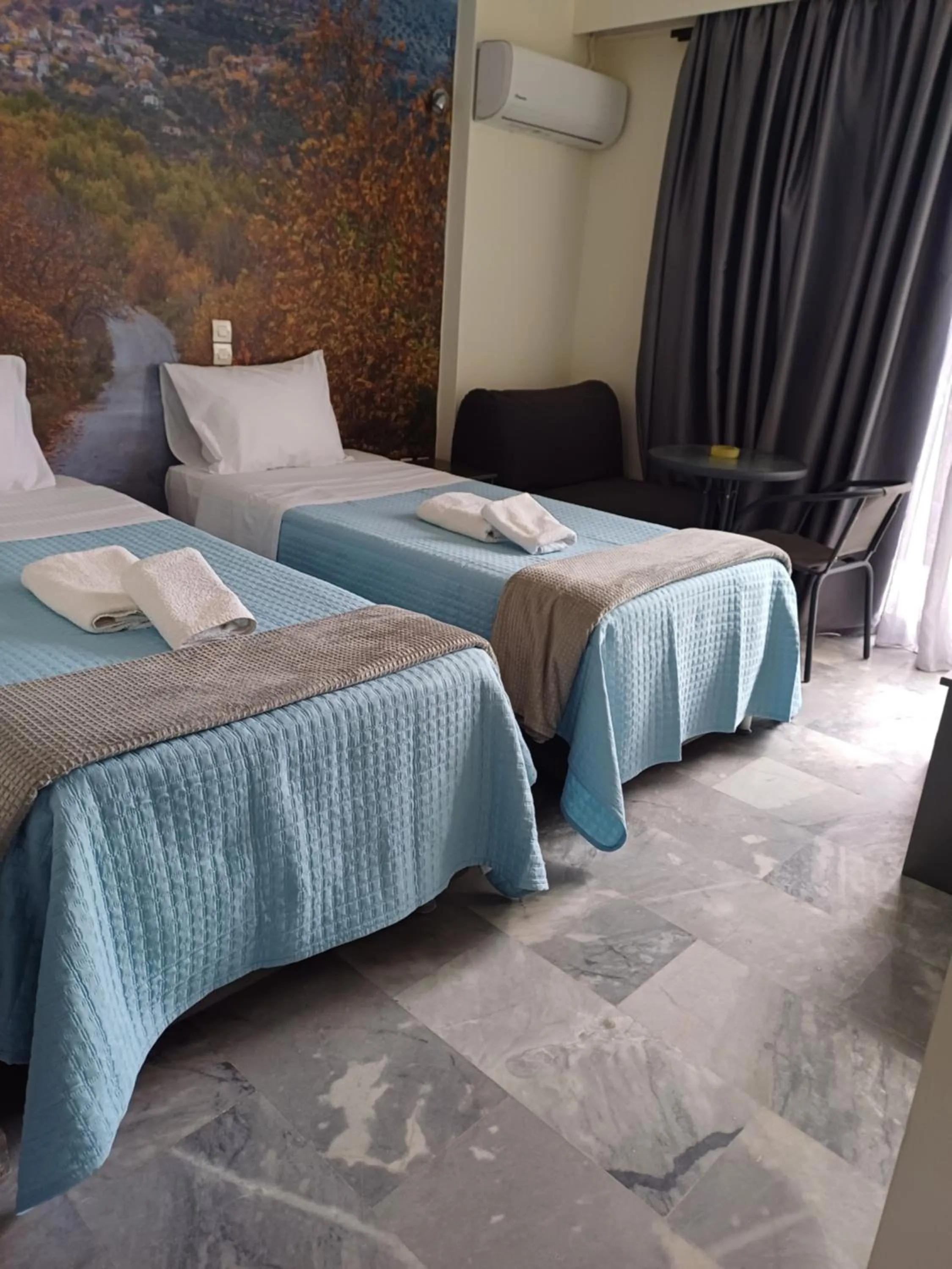 Bed in Enalion Beach Hotel