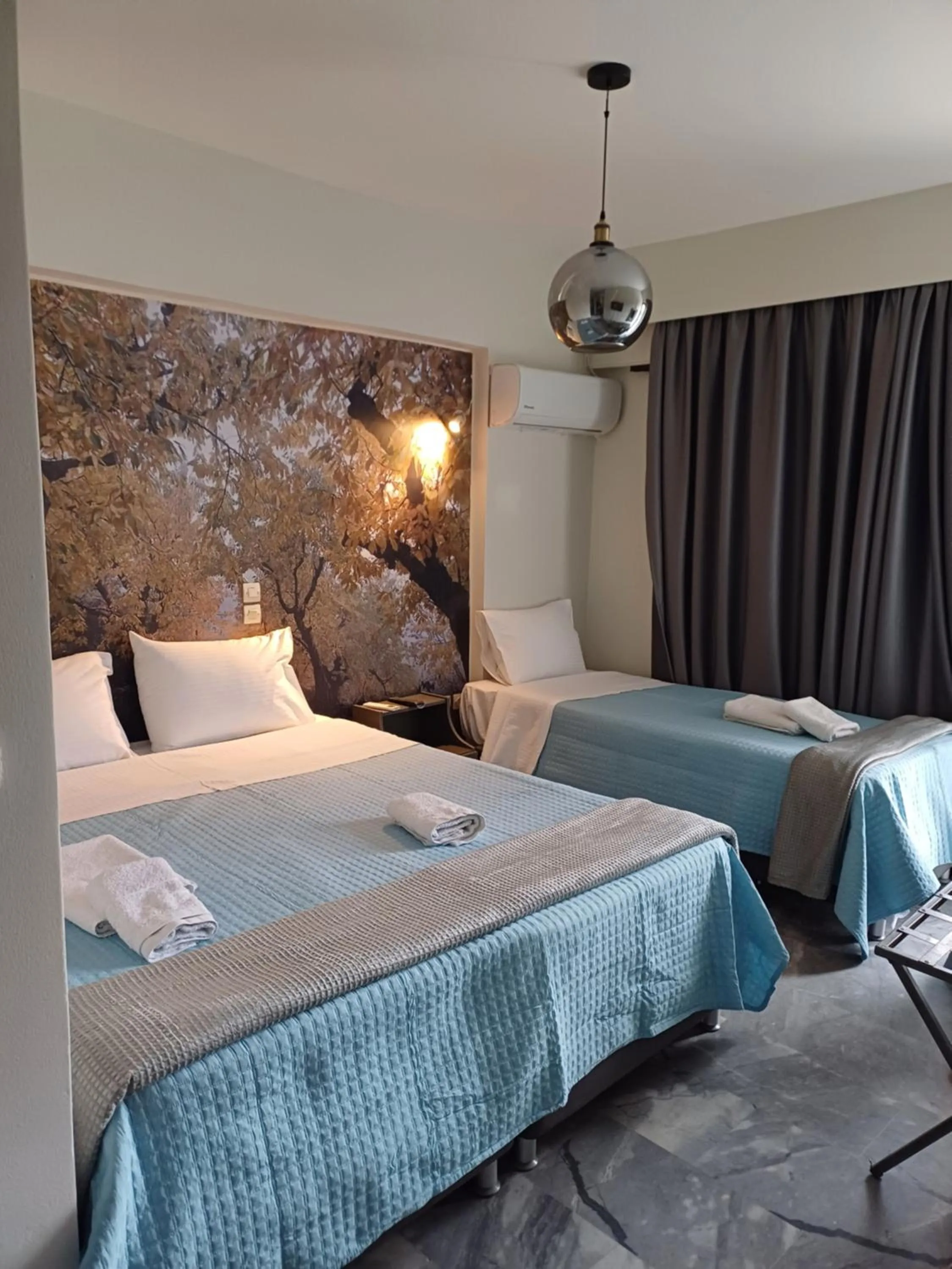 Bed in Enalion Beach Hotel