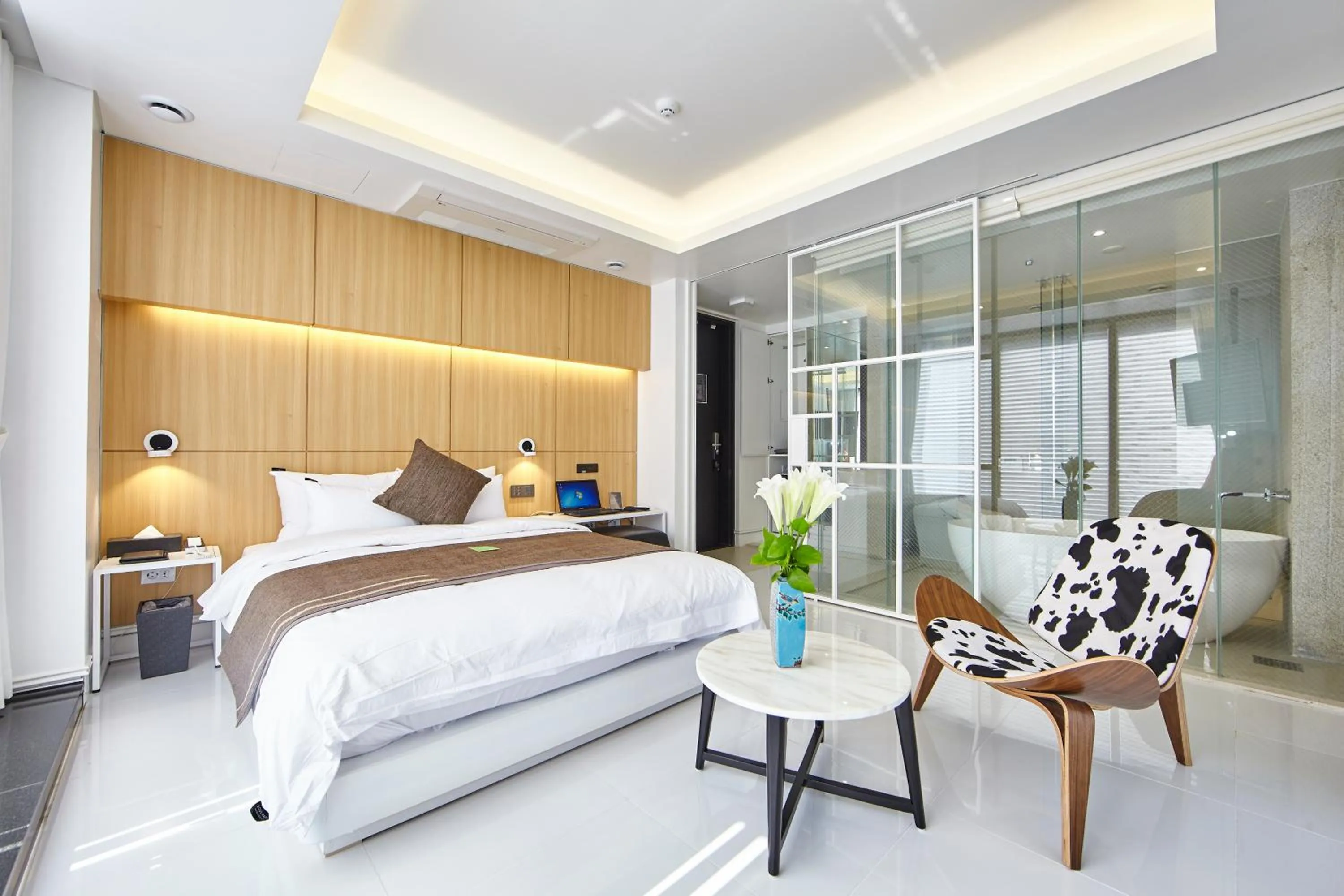 Bedroom, Bed in Hotel Soulhada Gangnam