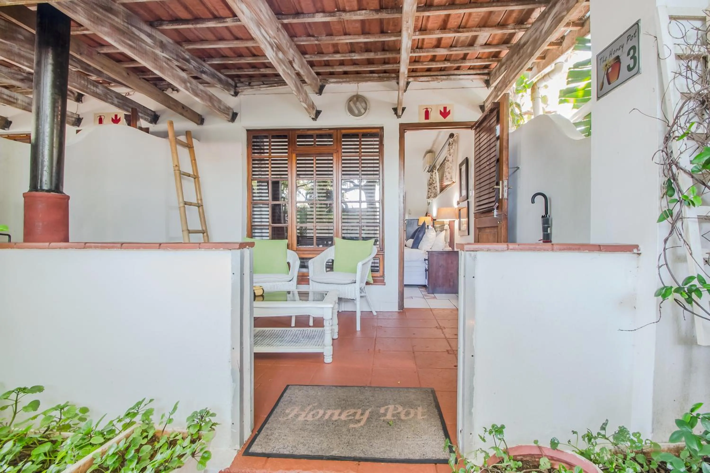 Patio in HoneyPot Guest house