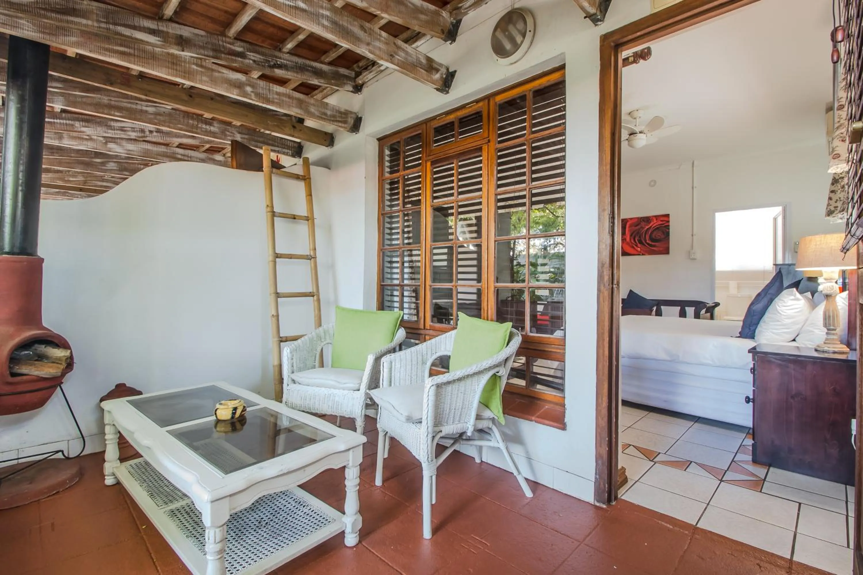 Patio in HoneyPot Guest house