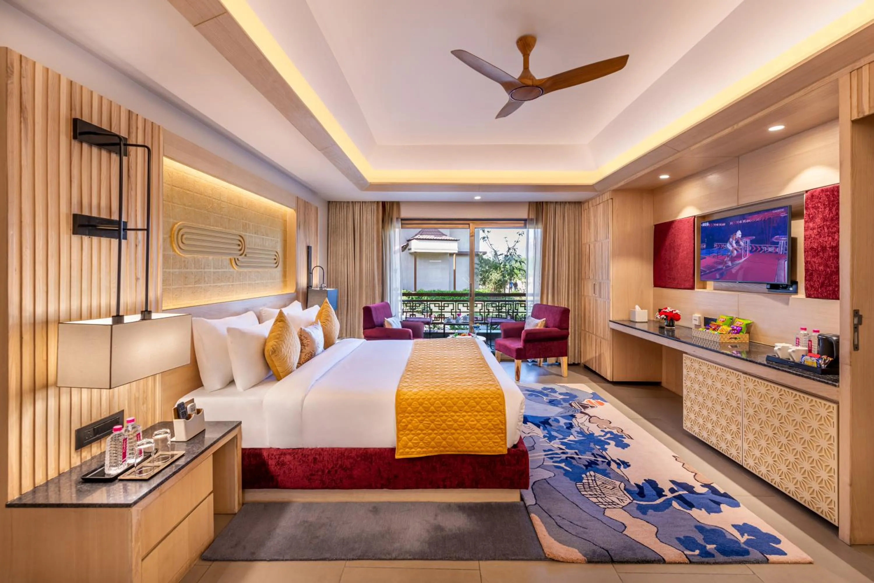 TV and multimedia, Bed in Ananta Spa & Resort Jaipur