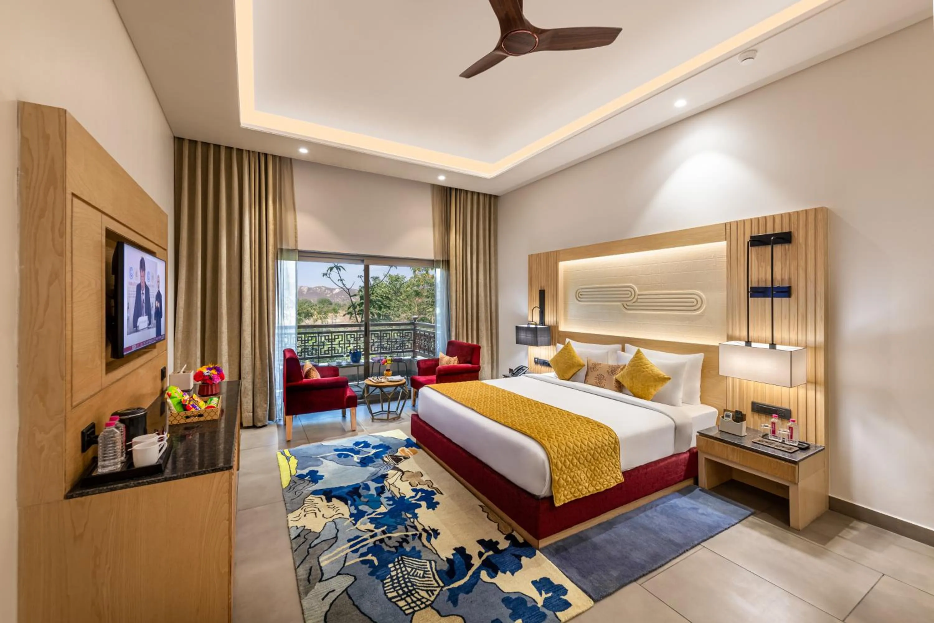 Bed in Ananta Spa & Resort Jaipur