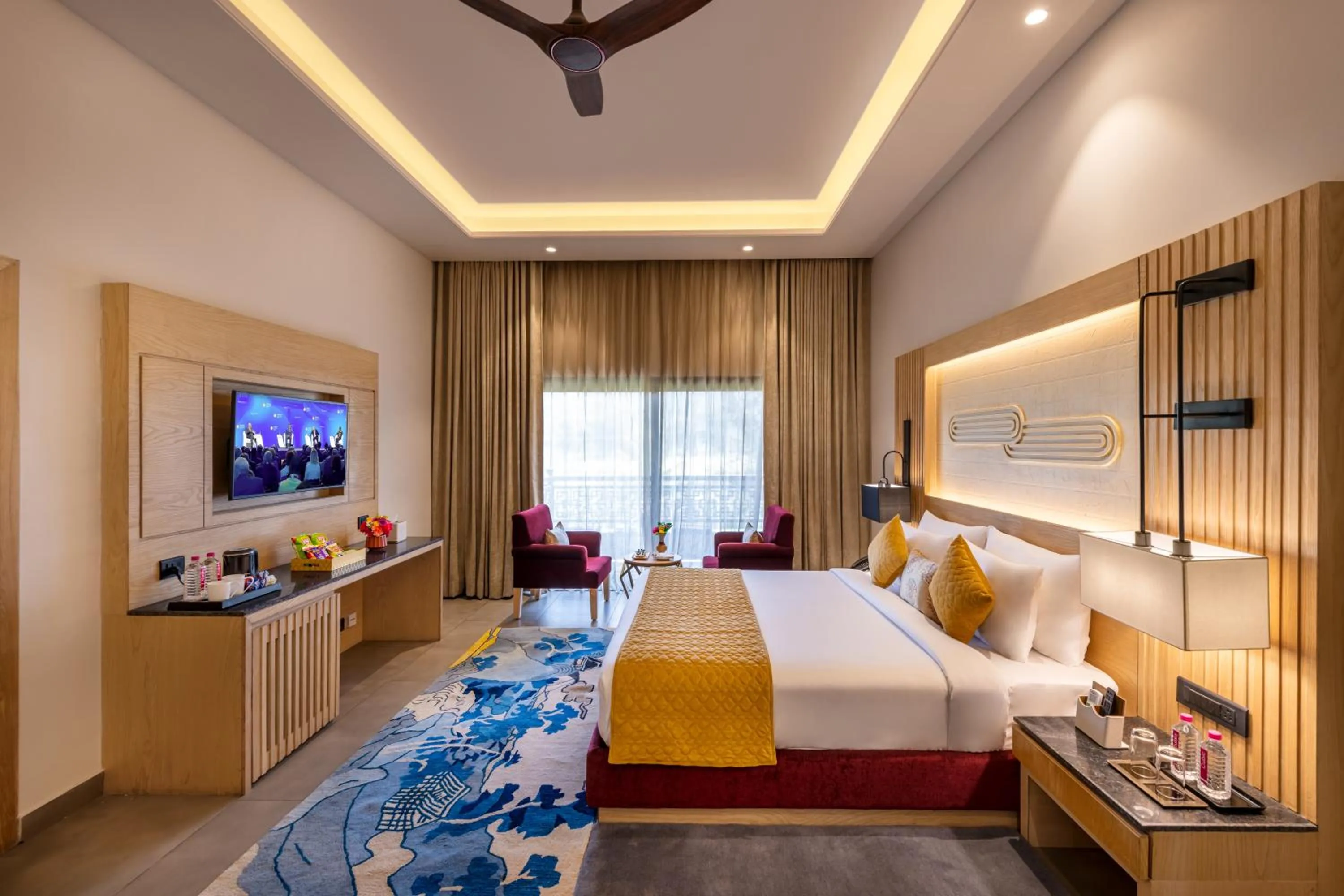 Bed in Ananta Spa & Resort Jaipur