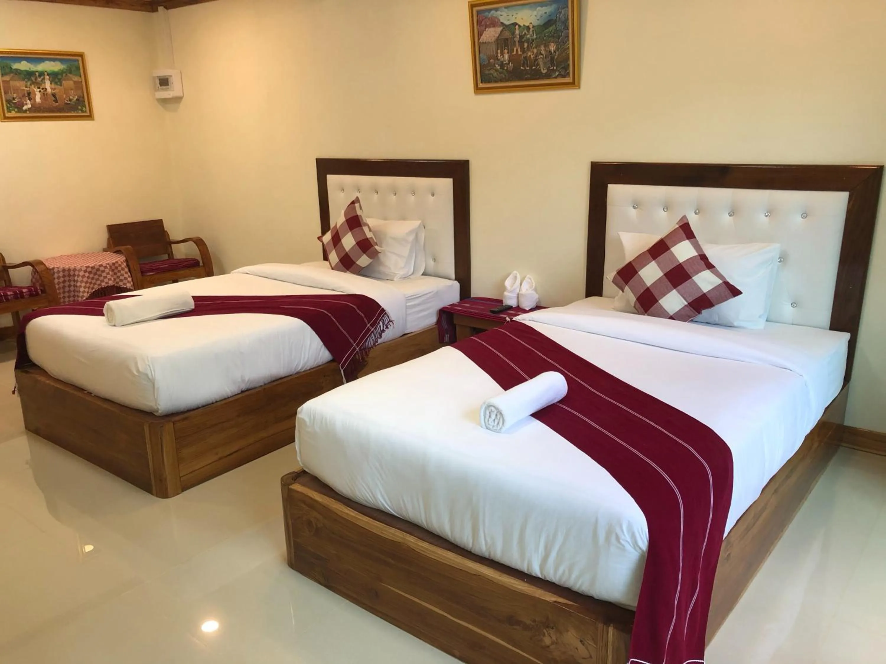 Bed in Mitkhoonyoum Hotel