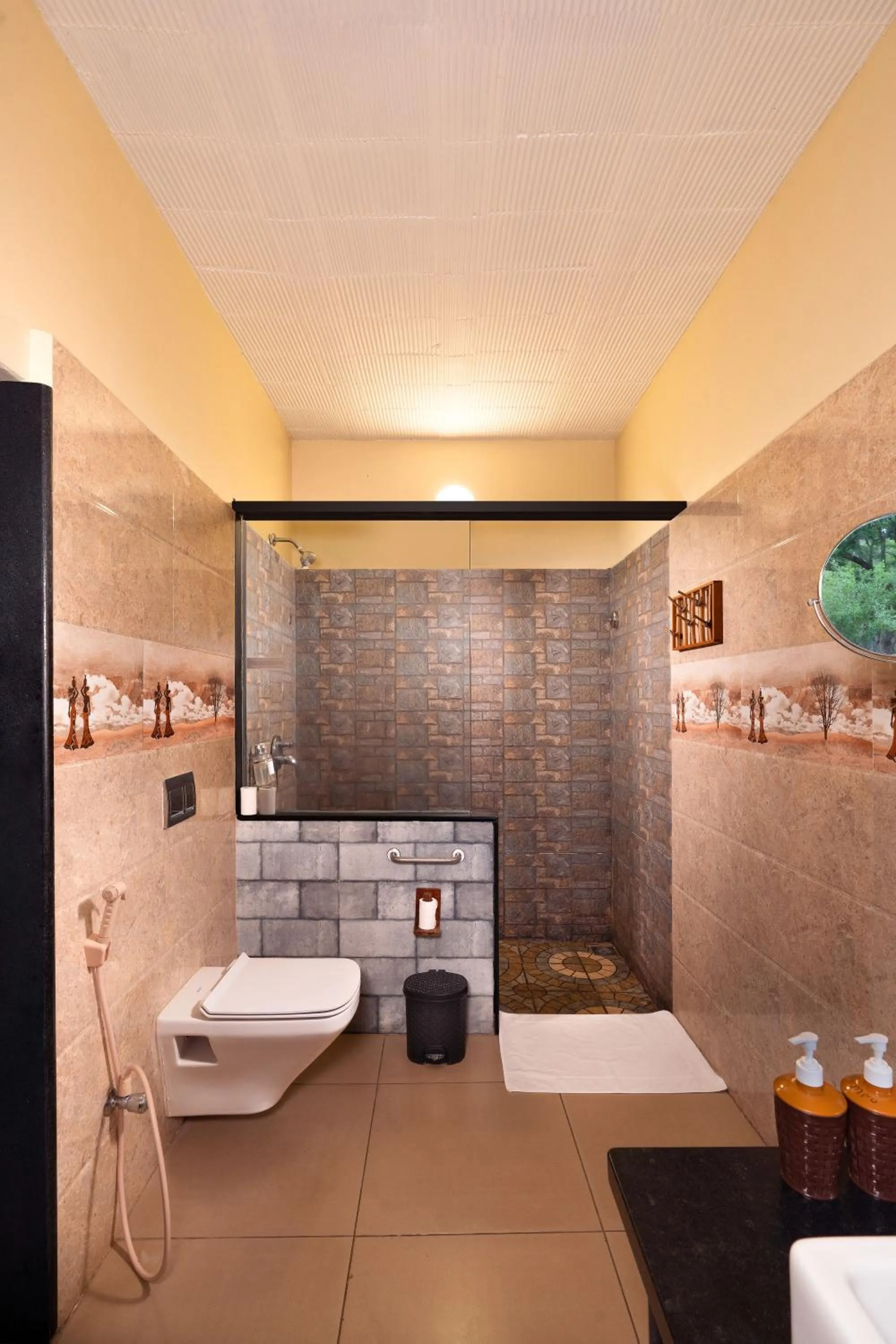 Shower in Jungle Hut Resort