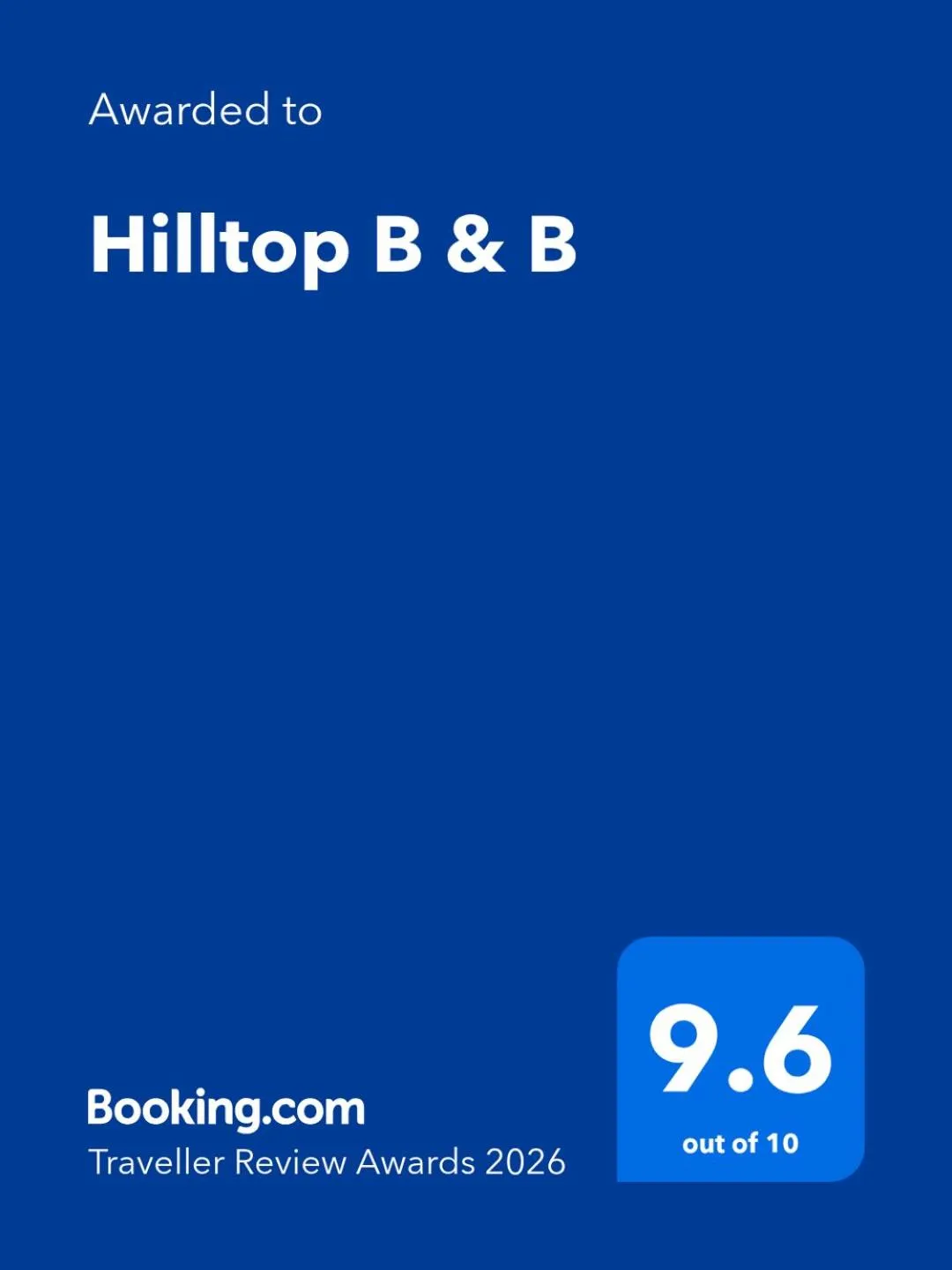 Hilltop B & B