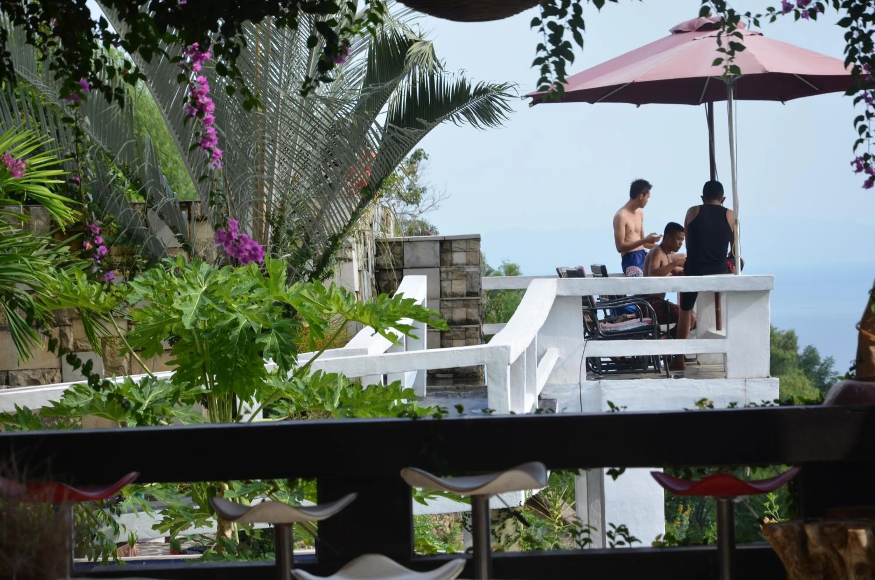Garden view in Rara Villas Lombok