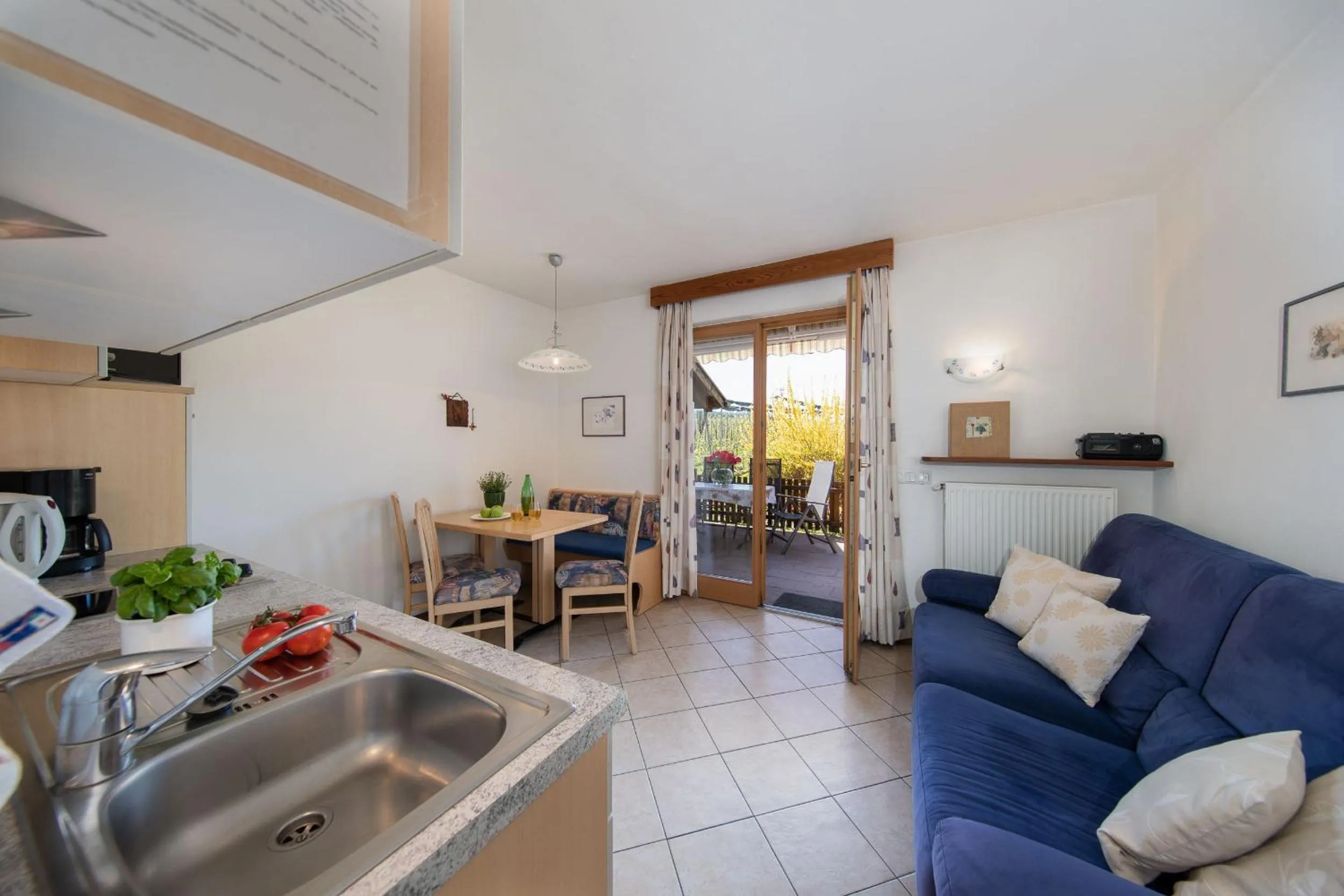 Kitchen or kitchenette in Appartements Weisshauserhof