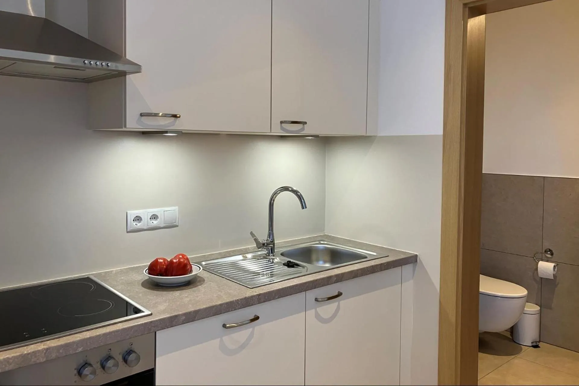 Kitchen or kitchenette in Appartements Weisshauserhof