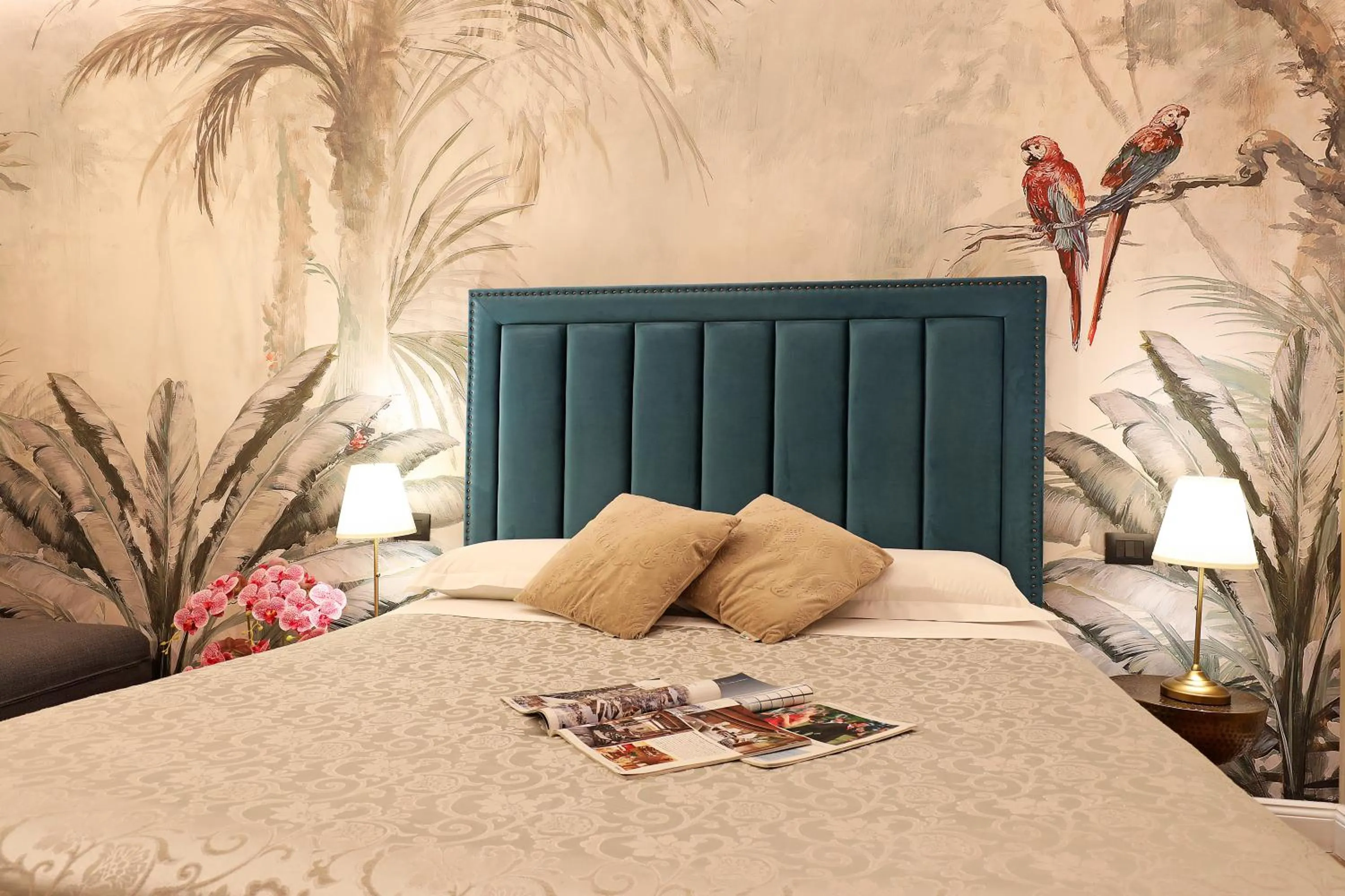 Decorative detail, Bed in Grand Tour Rome Suites - Liberty Collection