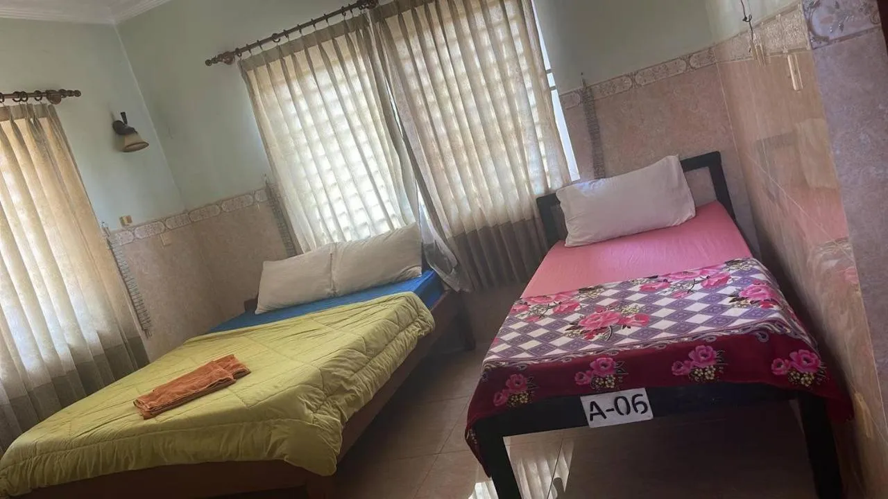 Bed in Eco-Home Siem Reap Homestay