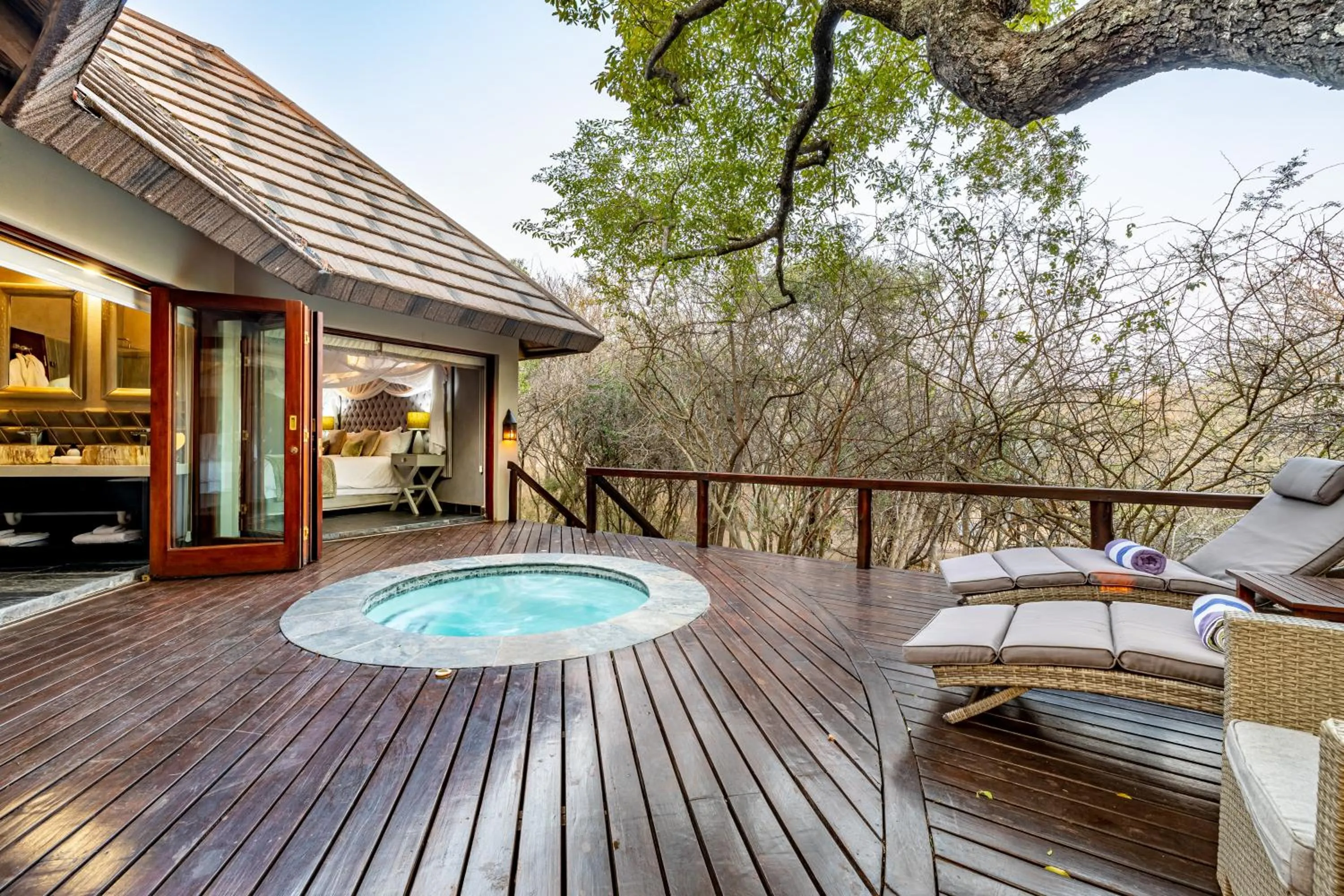Patio in Kusudalweni Safari Lodge and Spa